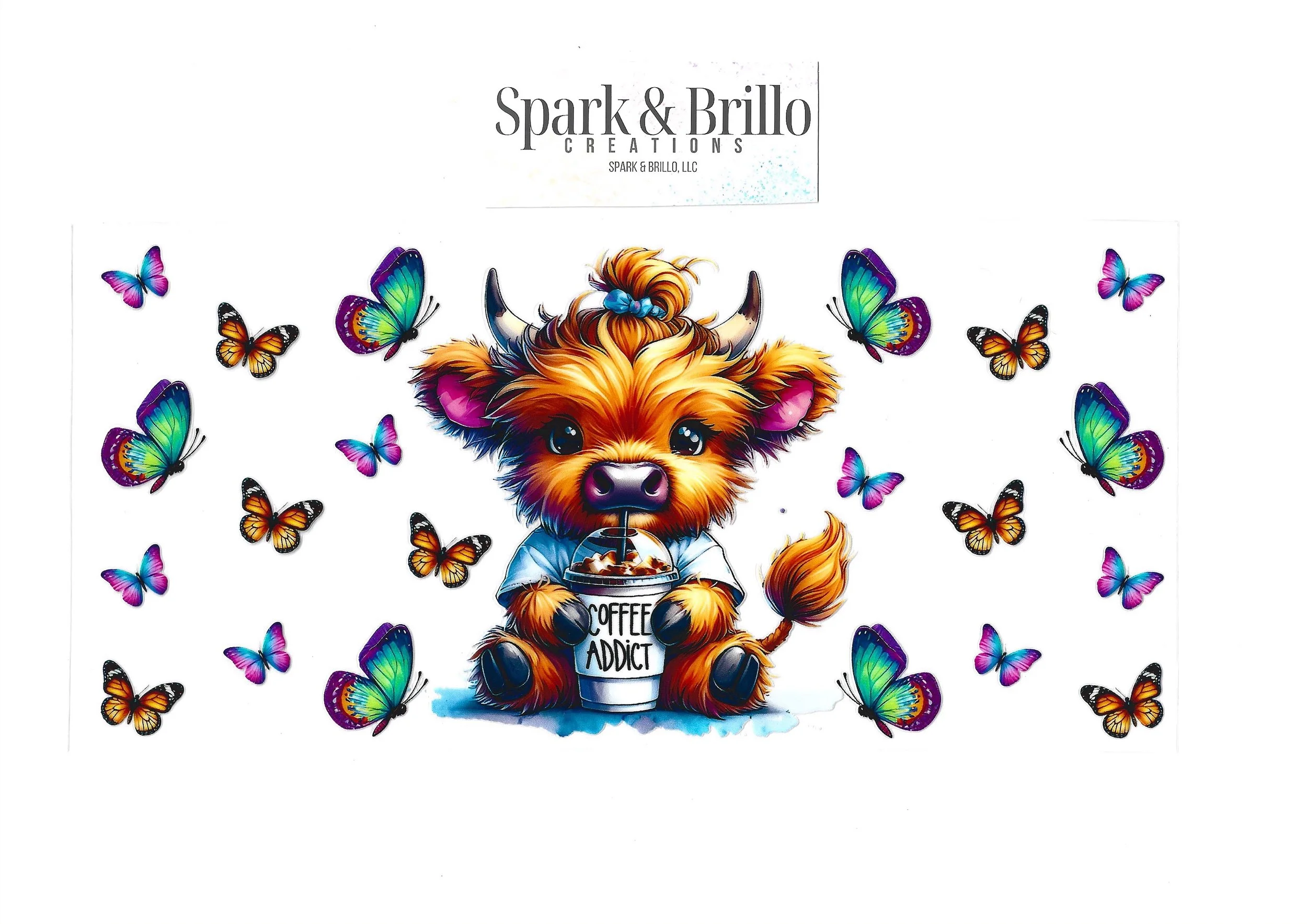 Highland Cows -  16 OZ  UV DTF Wraps