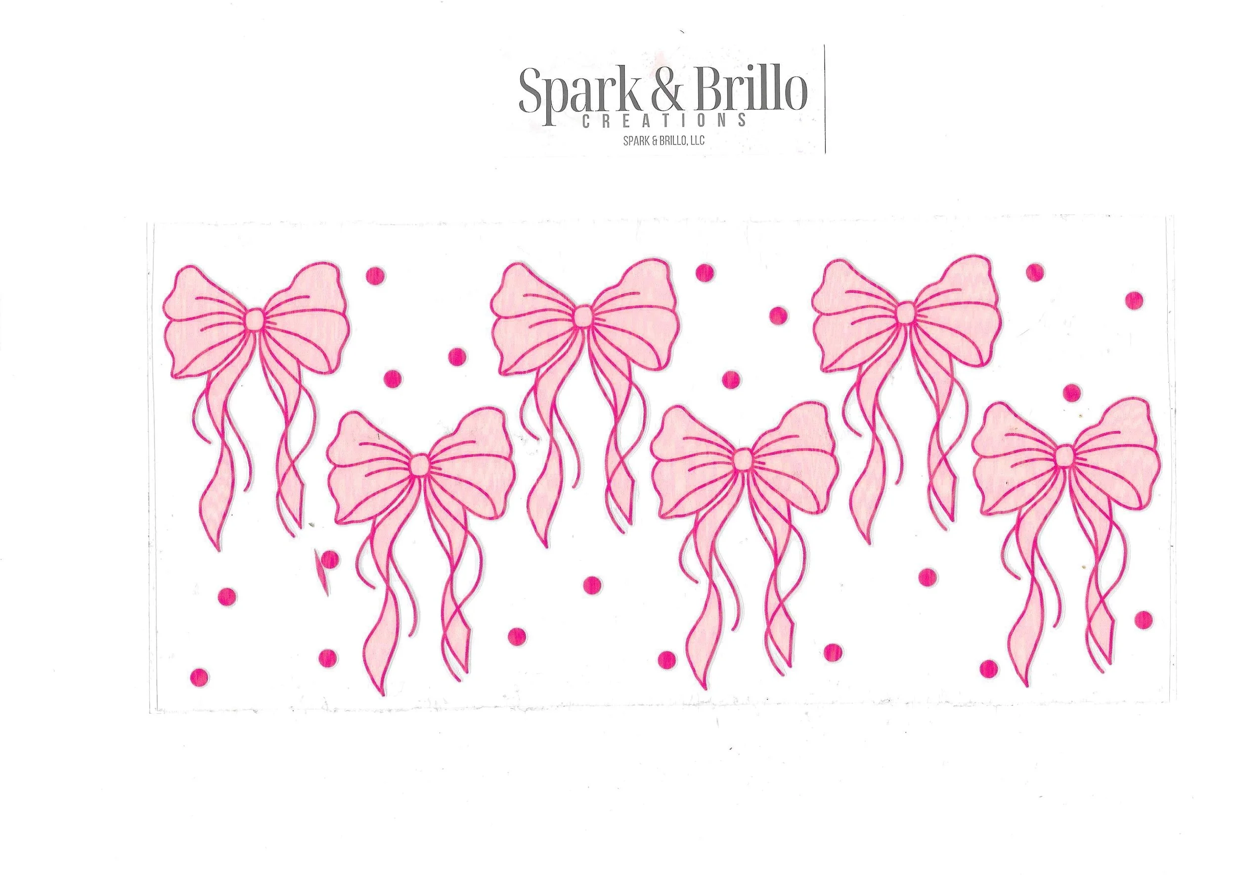 Coquette & Bows 3 - 16 Oz UV DTF Wraps