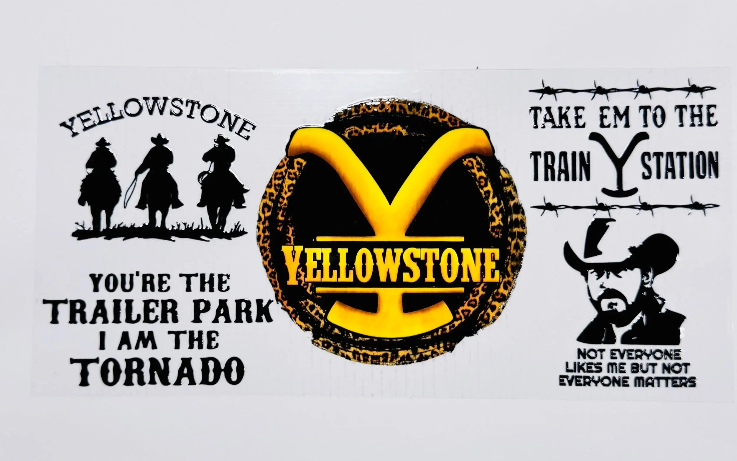 Western -  16 OZ  UV DTF Wraps