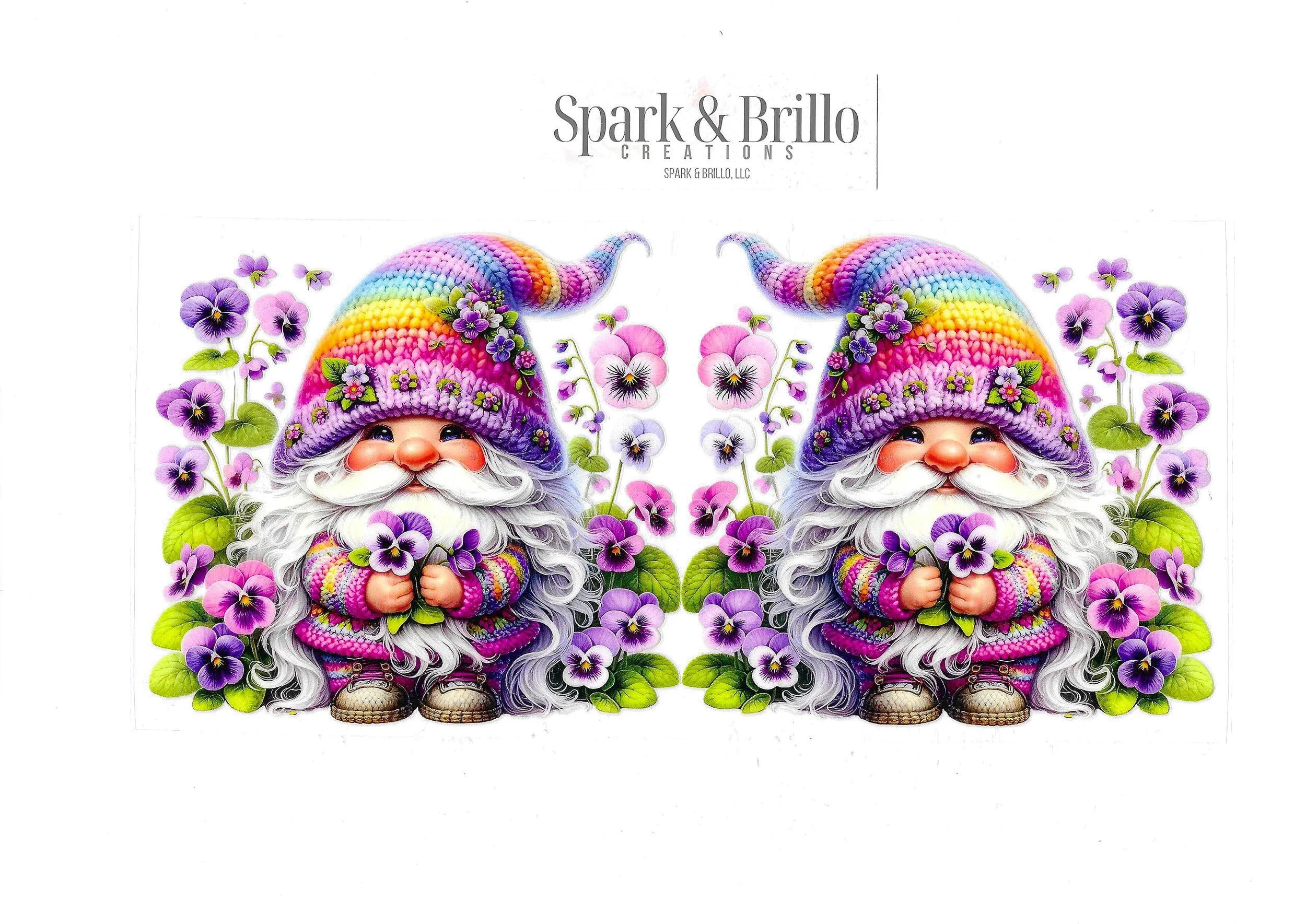 Gnomes II -  16 OZ  UV DTF Wraps