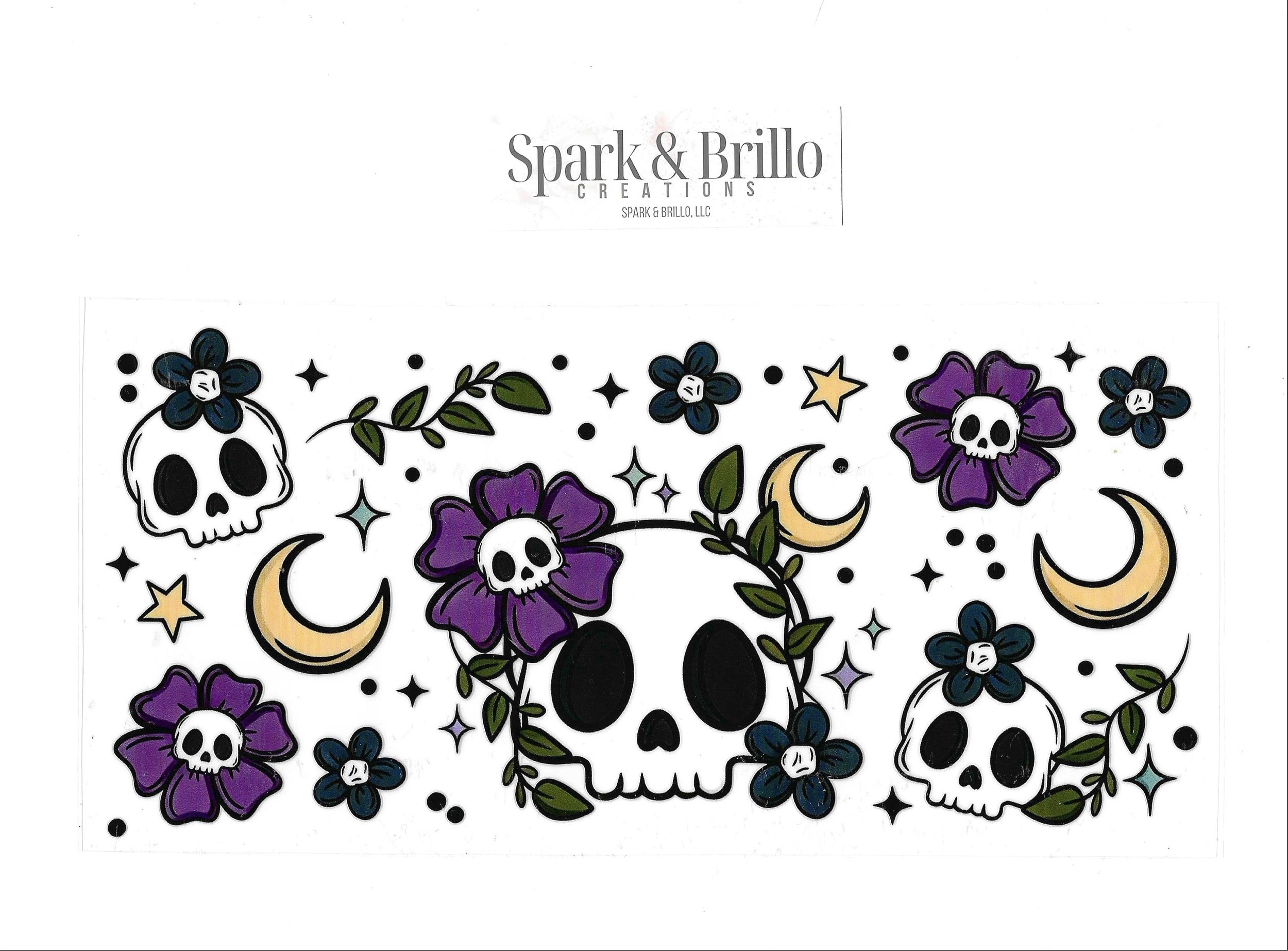 Skulls - 16 OZ UV DTF Wraps
