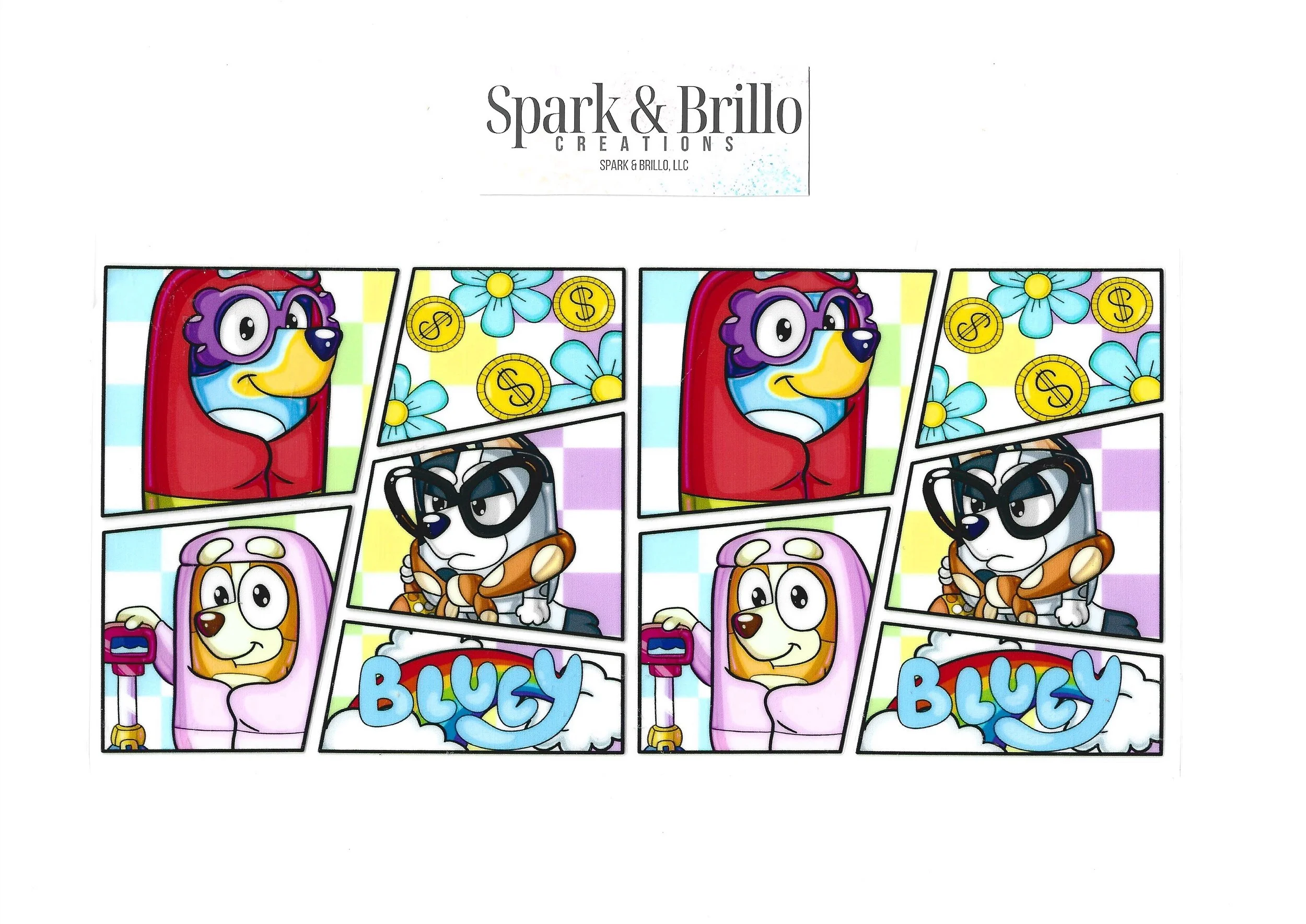 Bluey Dog - 16 OZ UV DTF Wraps