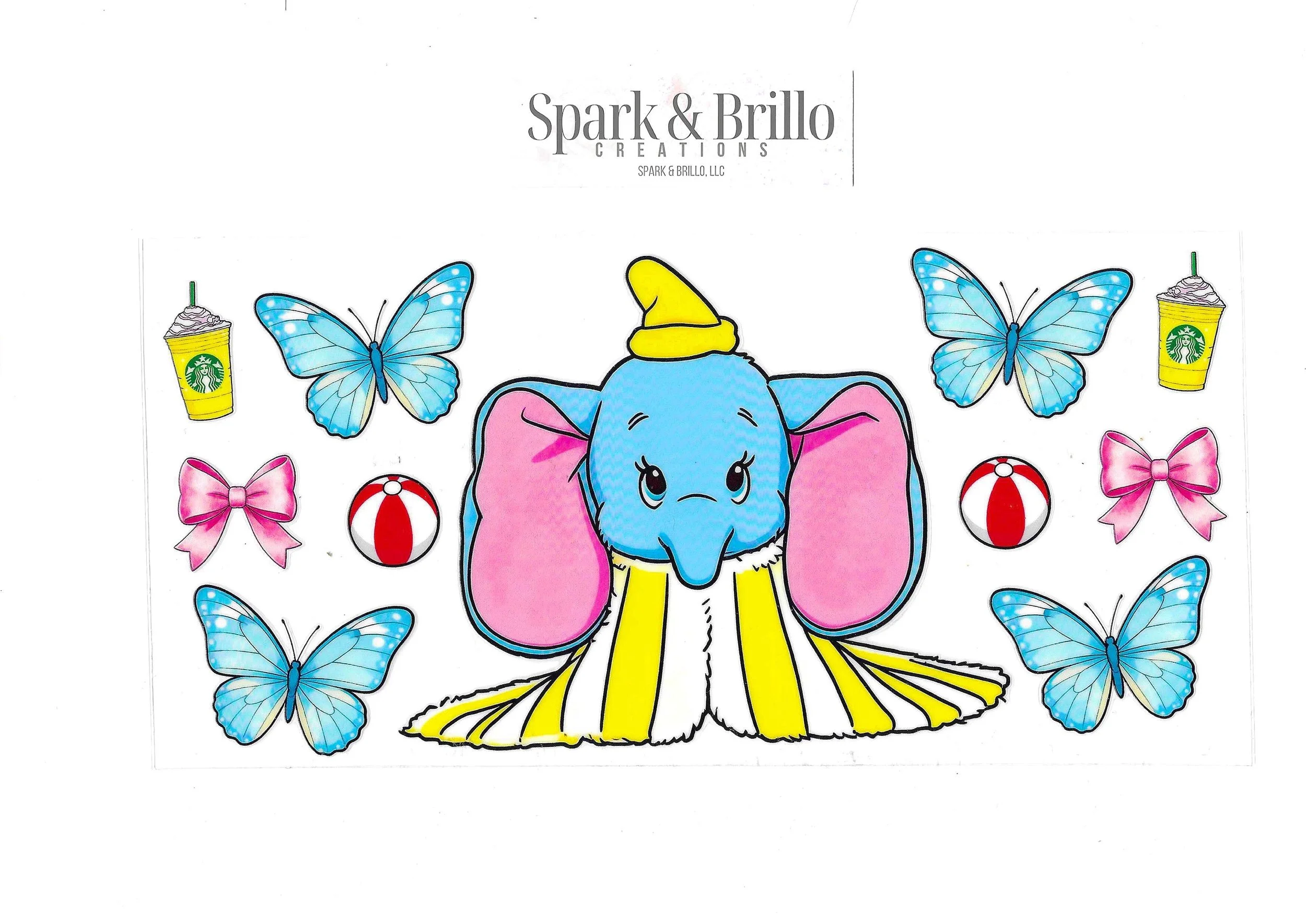 Dumbo - 16 OZ UV DTF Cup Wraps