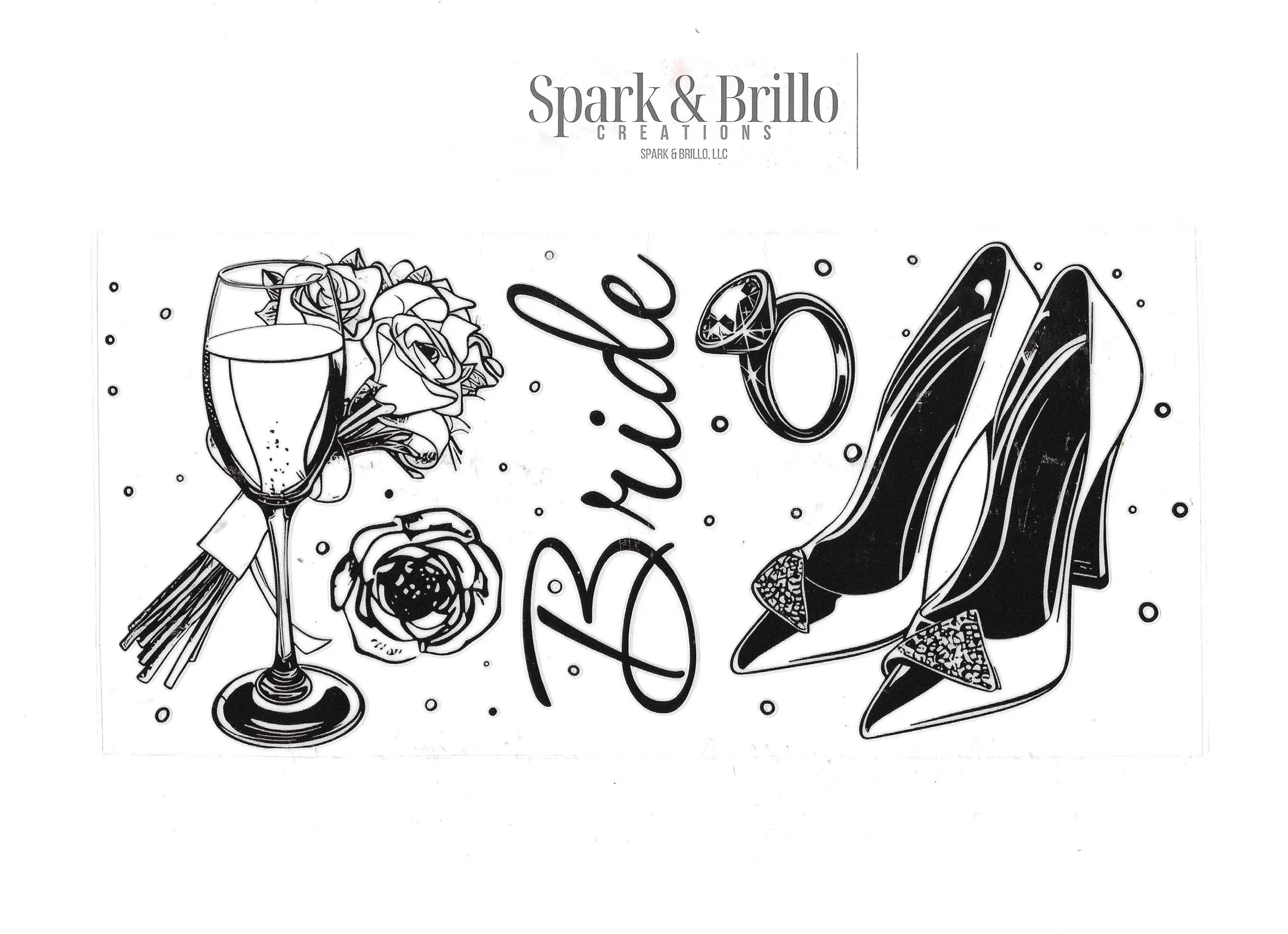 Wedding | Bride | Maid of Honor - 16 OZ UV DTF Cup Wraps
