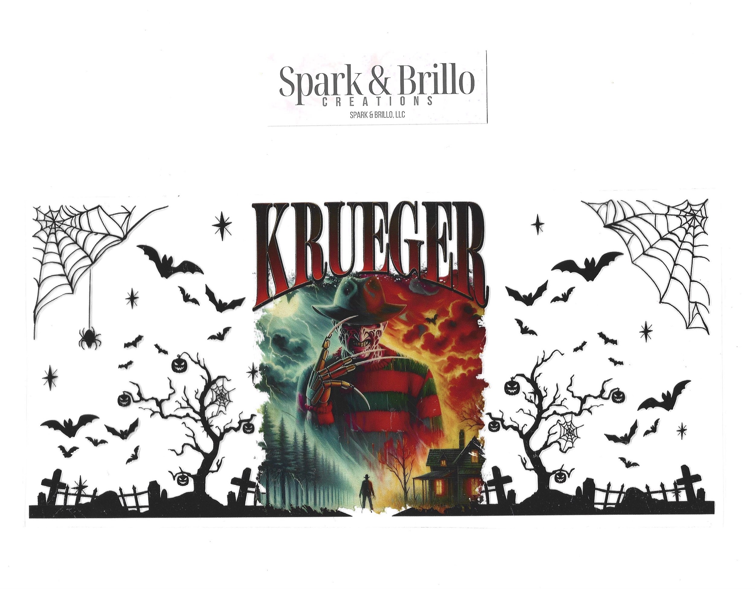 Halloween | Freddy Krueger - 16 OZ UV DTF Wraps