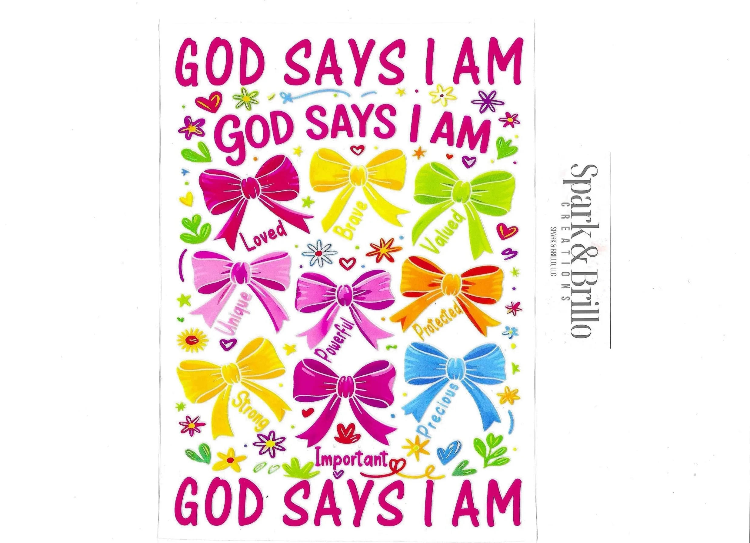 Faith  Mixed Designs - A5 Notebooks UV DTF Transfers