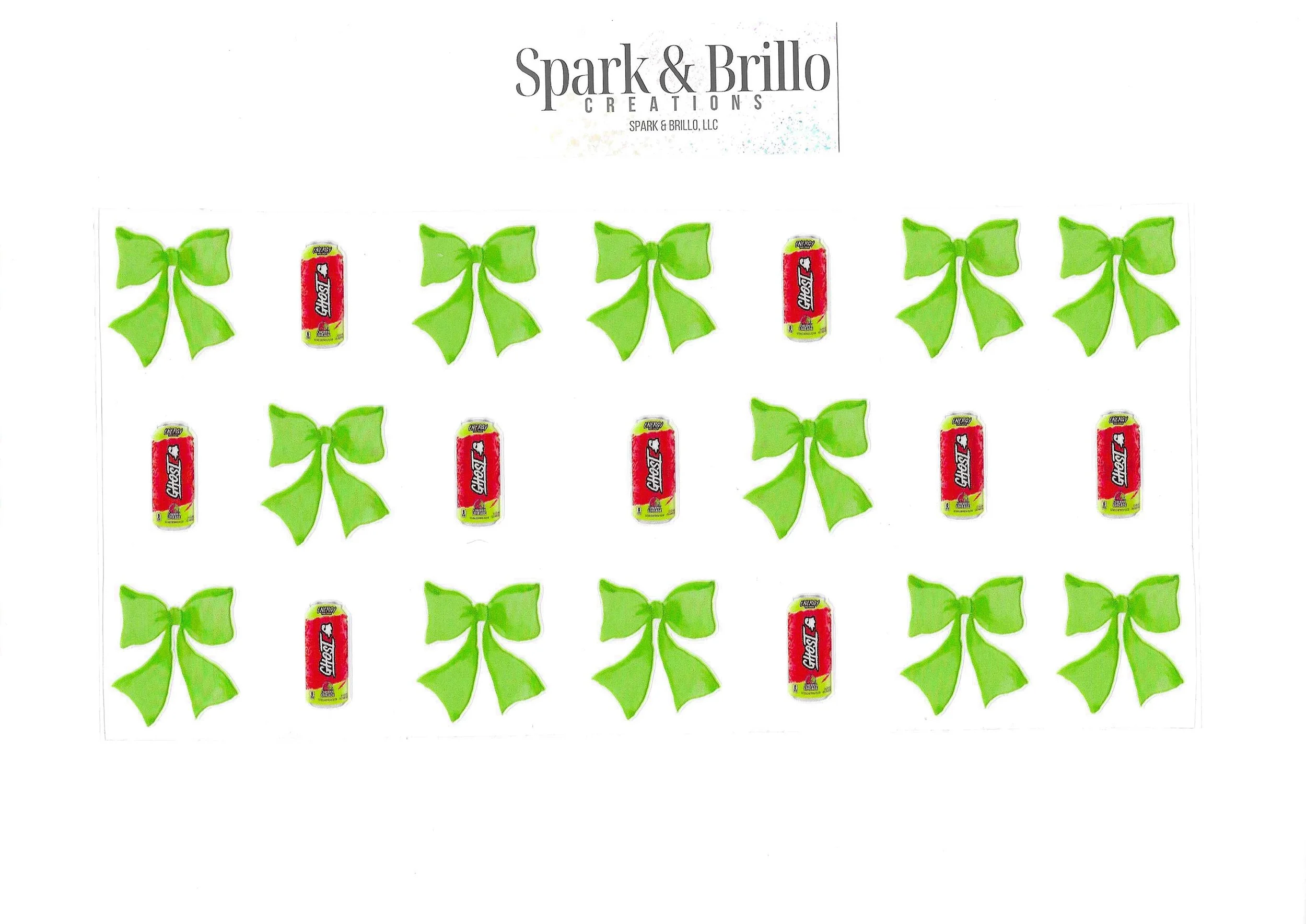 Energy Drinks Ghost -  16 OZ  UV DTF Wraps