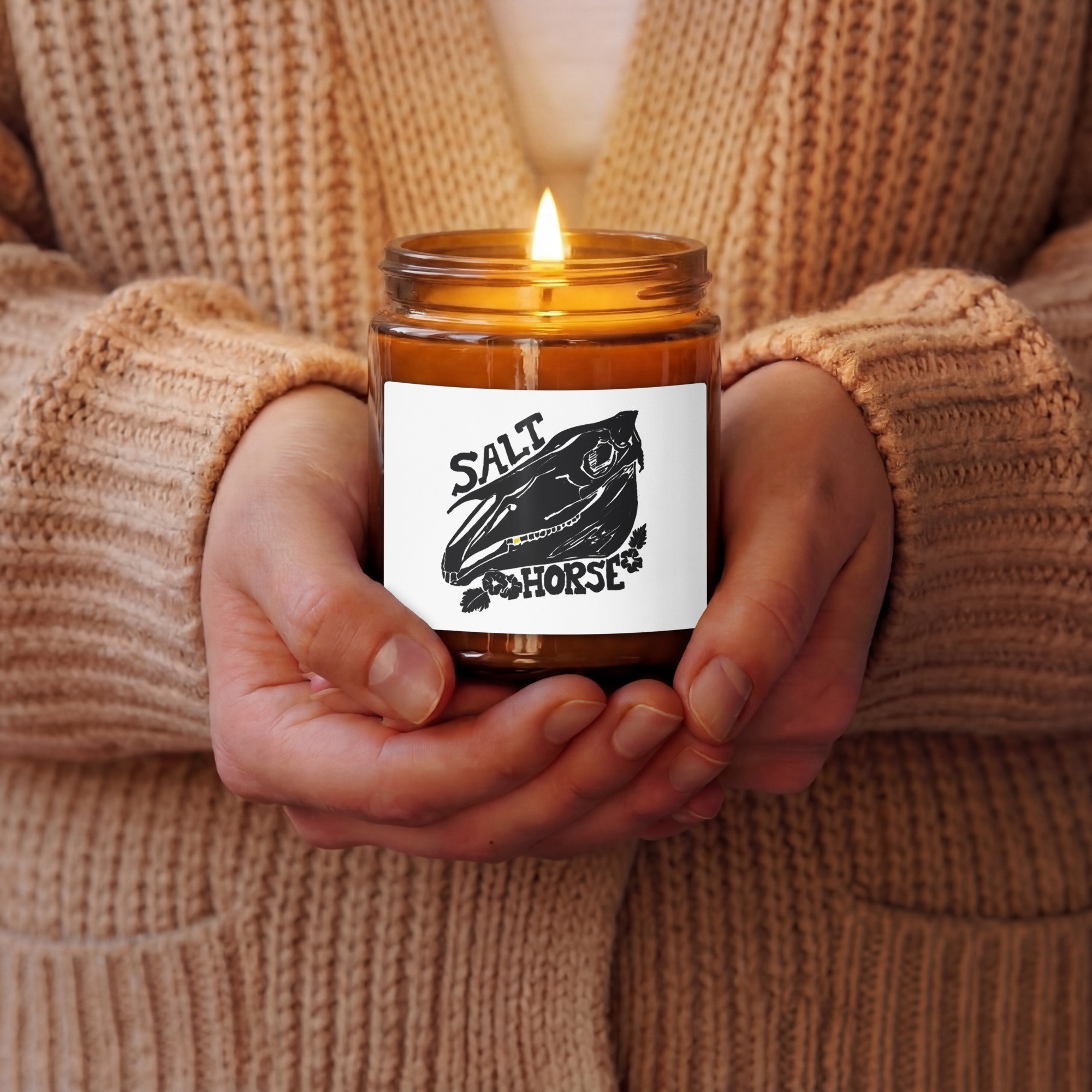 Sage+Lavender scented jar soy candle