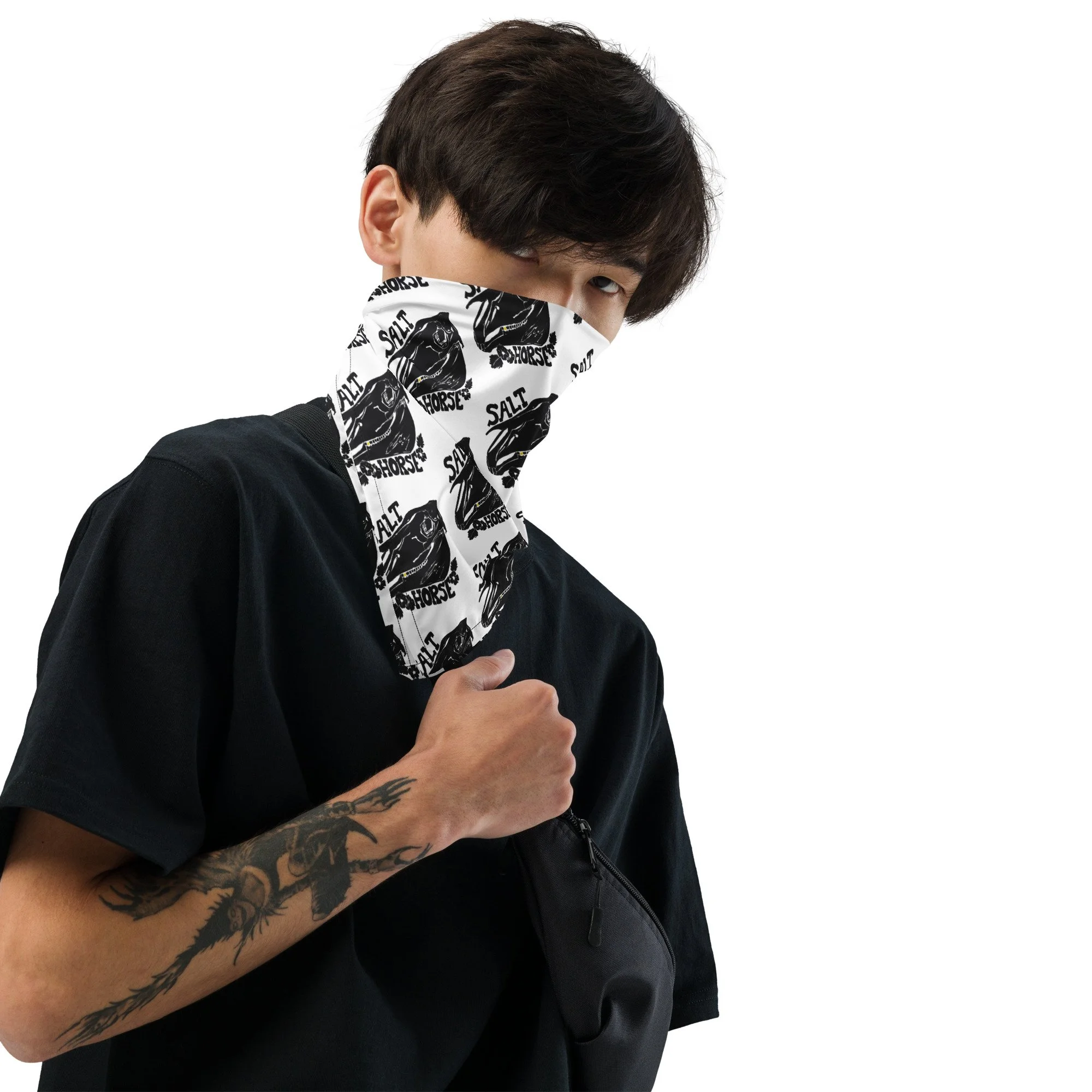 Bandana all-over logo print