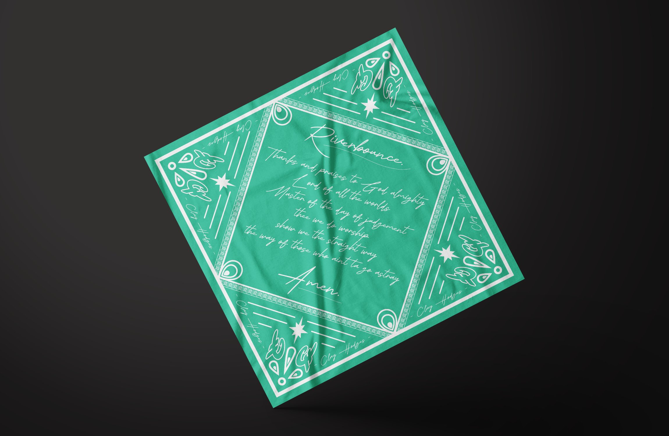 Riverbounce Bandana (Bouncy Teal)