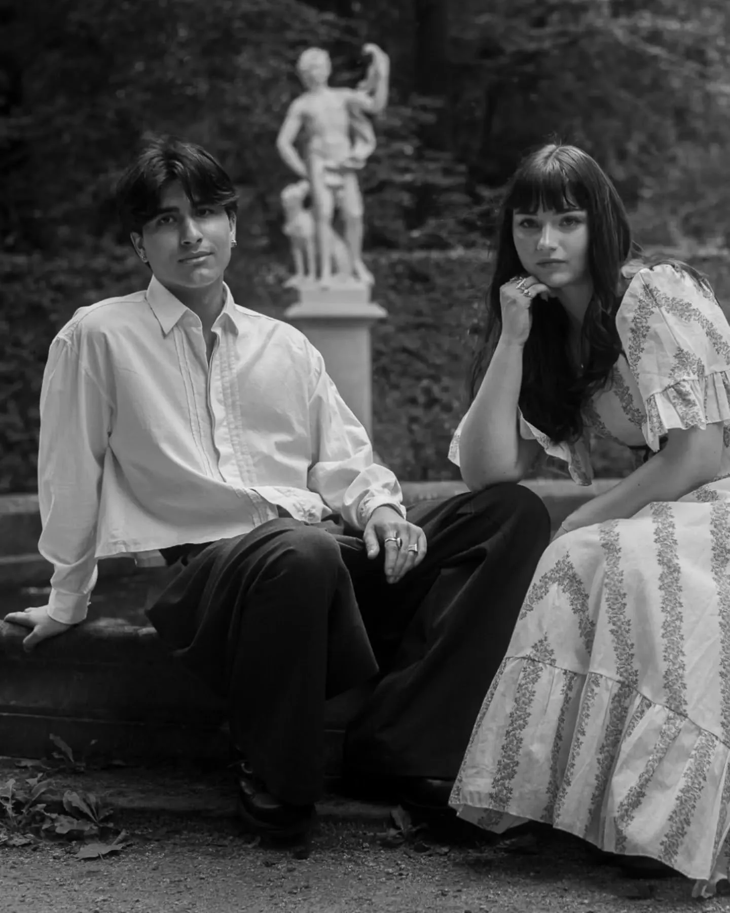 I absolutely love the contrast between a more serious look and romantic playfulness in sessions.

It blurs the lines of conventional boundaries like documentary and editorial, while also creating space so much more depth.