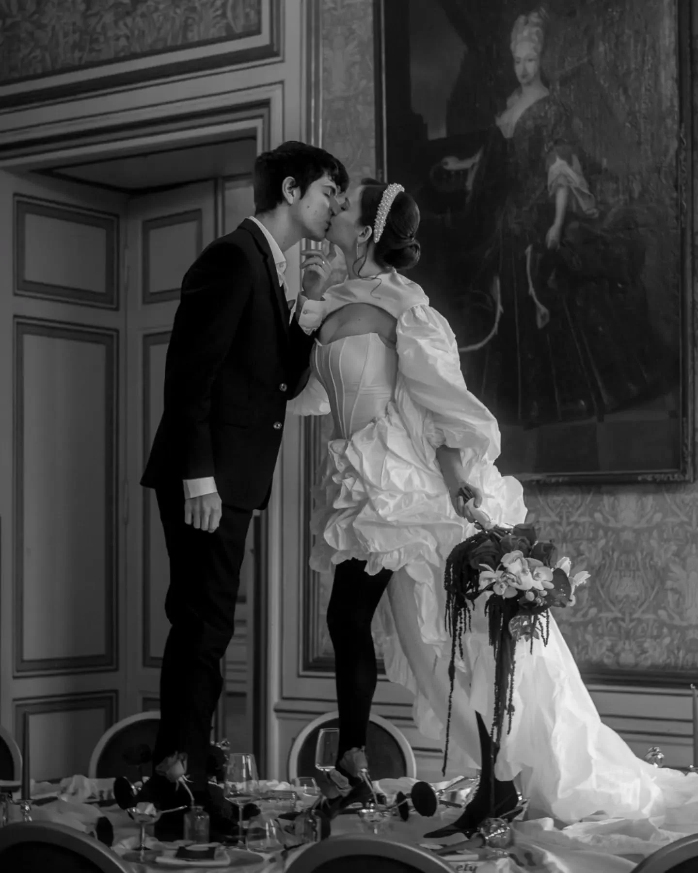Some images are just made to be black and white.

Just a some settings are simply meant to be moodier than others. Every location has its own unique charm, and it's important to do it justice without trying to change its core.

Palais Auersperg is be