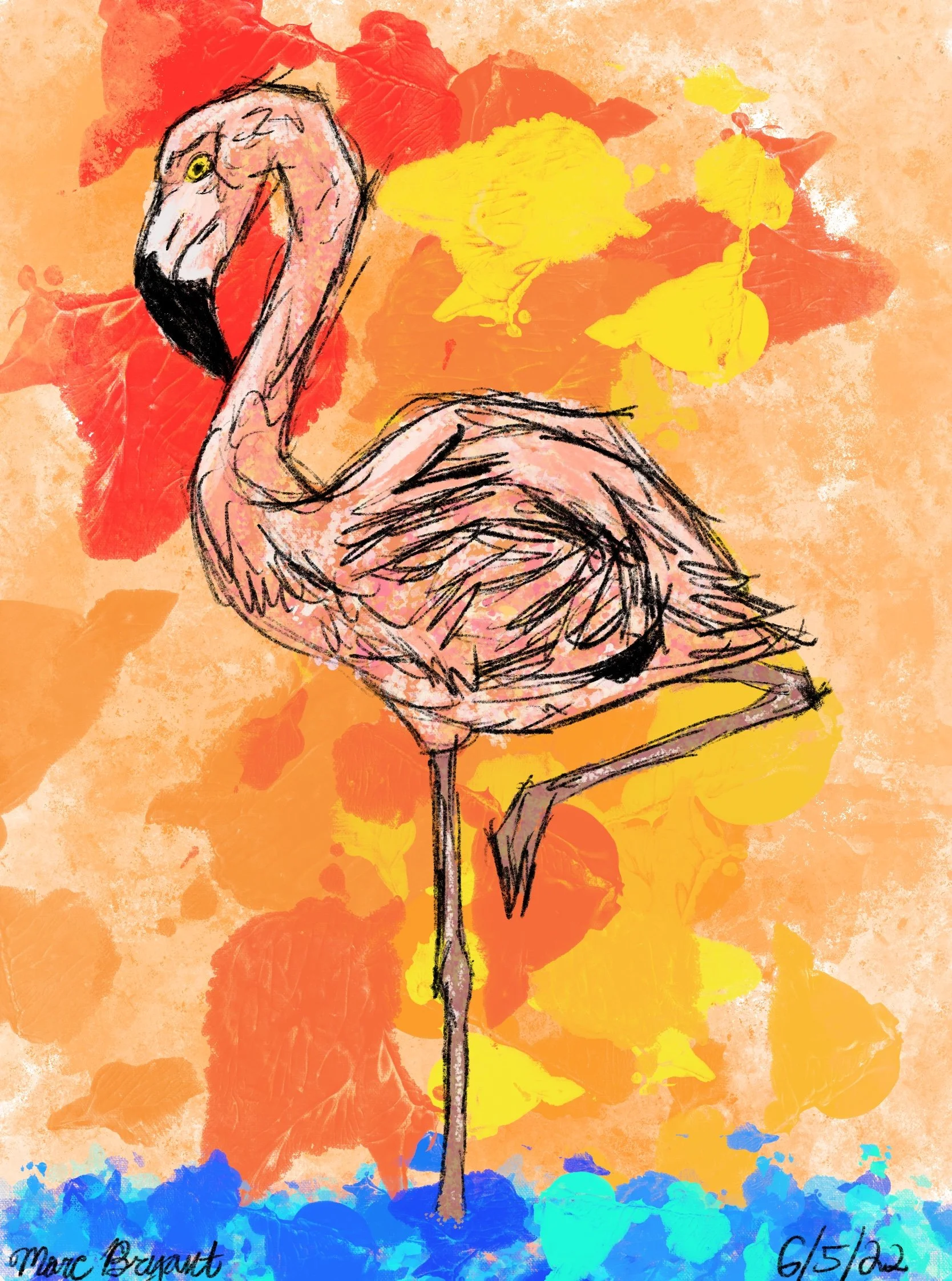 Flamingo, 2022, Digital Media