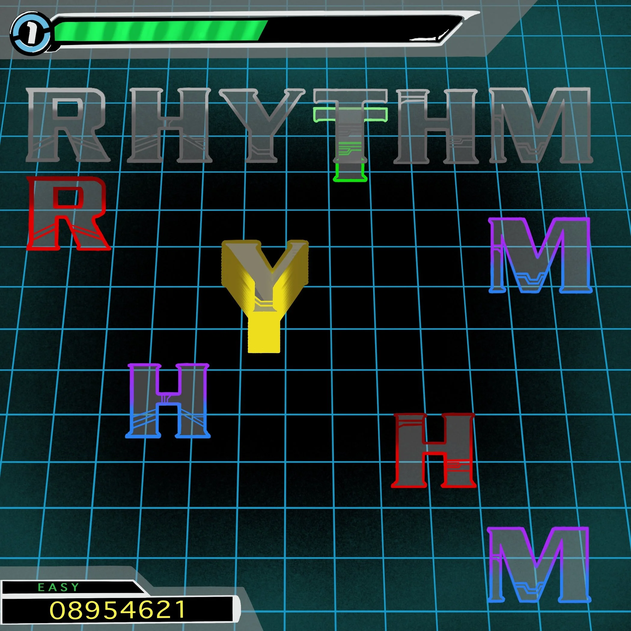 Rhythm (Word 1), 2024, Digital Media