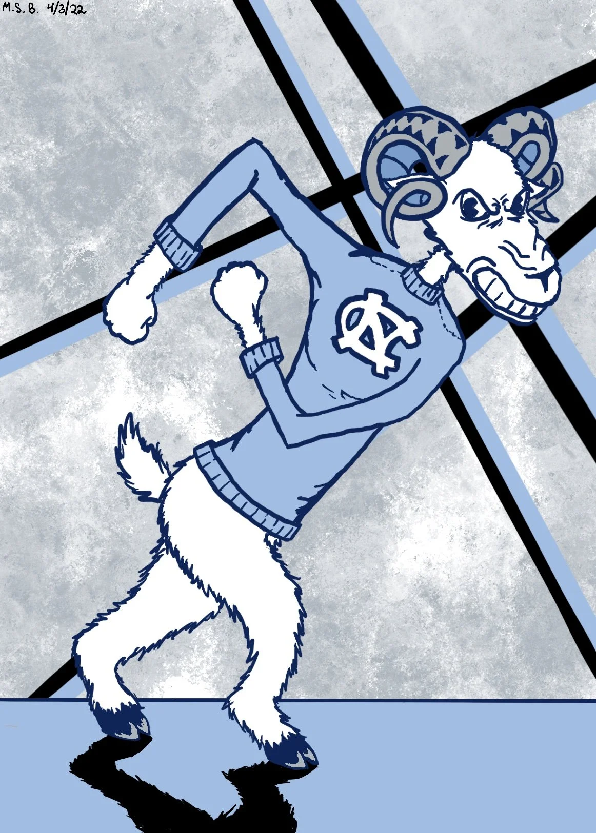 Go Heels! (Version 1), 2022, Digital Media