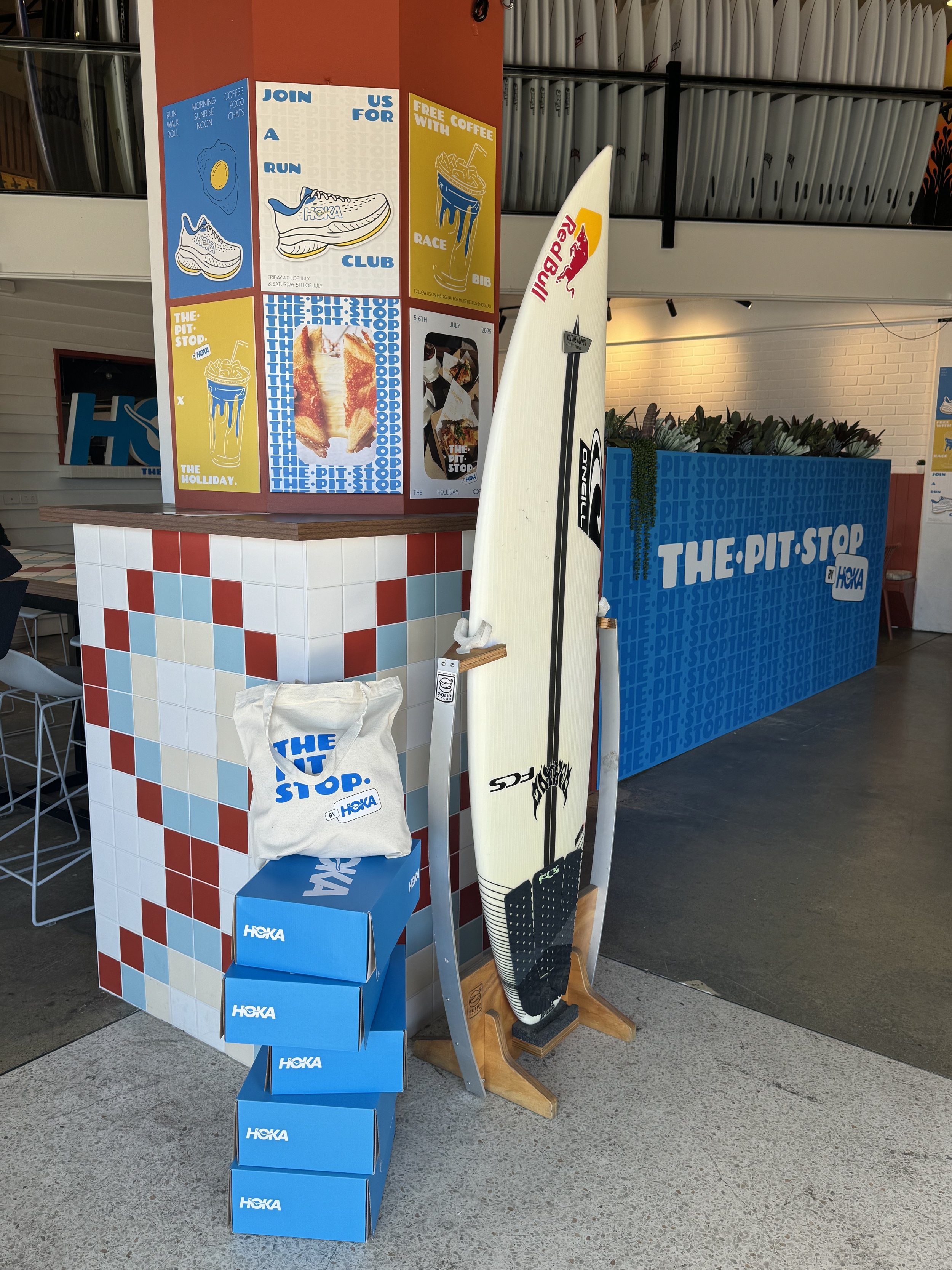 INTRODUCING THE PIT STOP BY HOKA, AT THE HOLLIDAY COFFEE,&nbsp;GOLD COAST