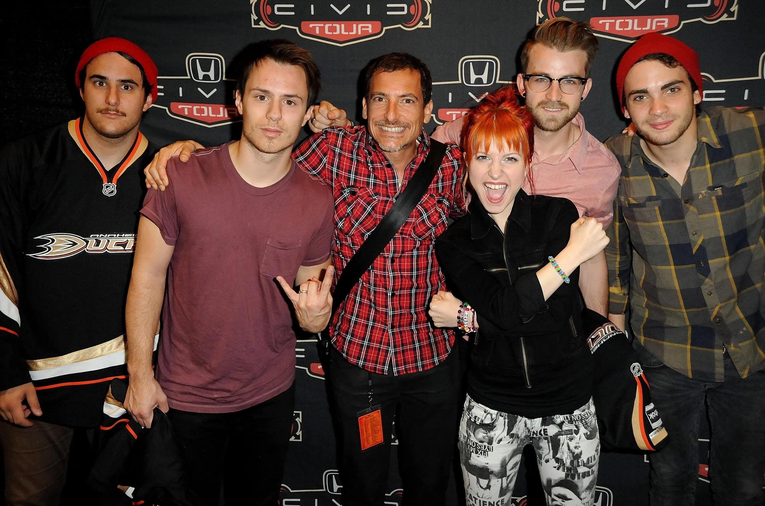 Me with Paramore who headlined the 2010 Honda Civic Tour with New Found Glory and Tegan and Sara.