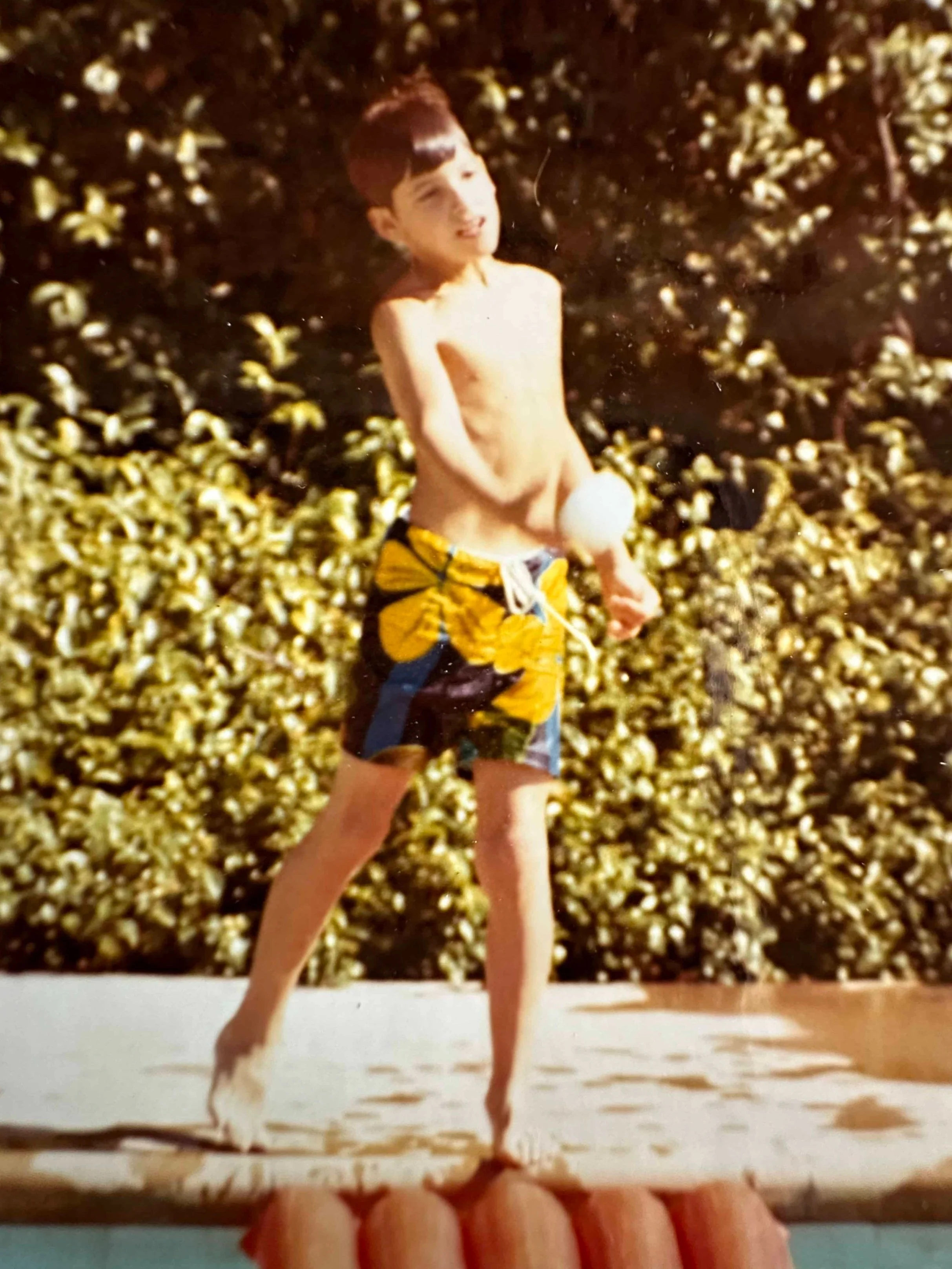 Pool time in Sacramento on 4th of July one year.