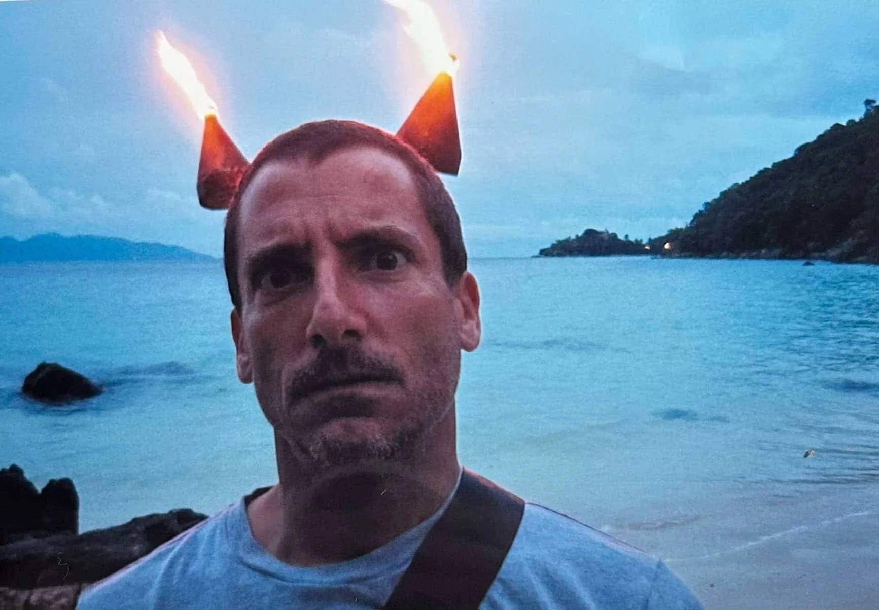In Thailand in 2008. I guess I was the devil.