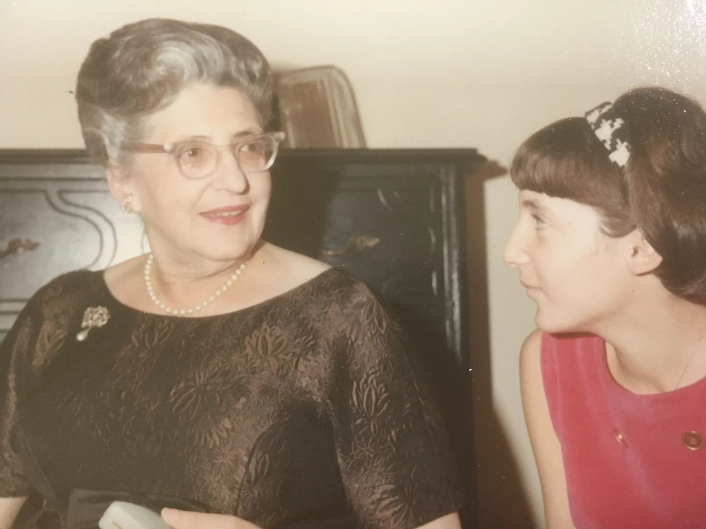 Grandma Fanny and sister Susan.