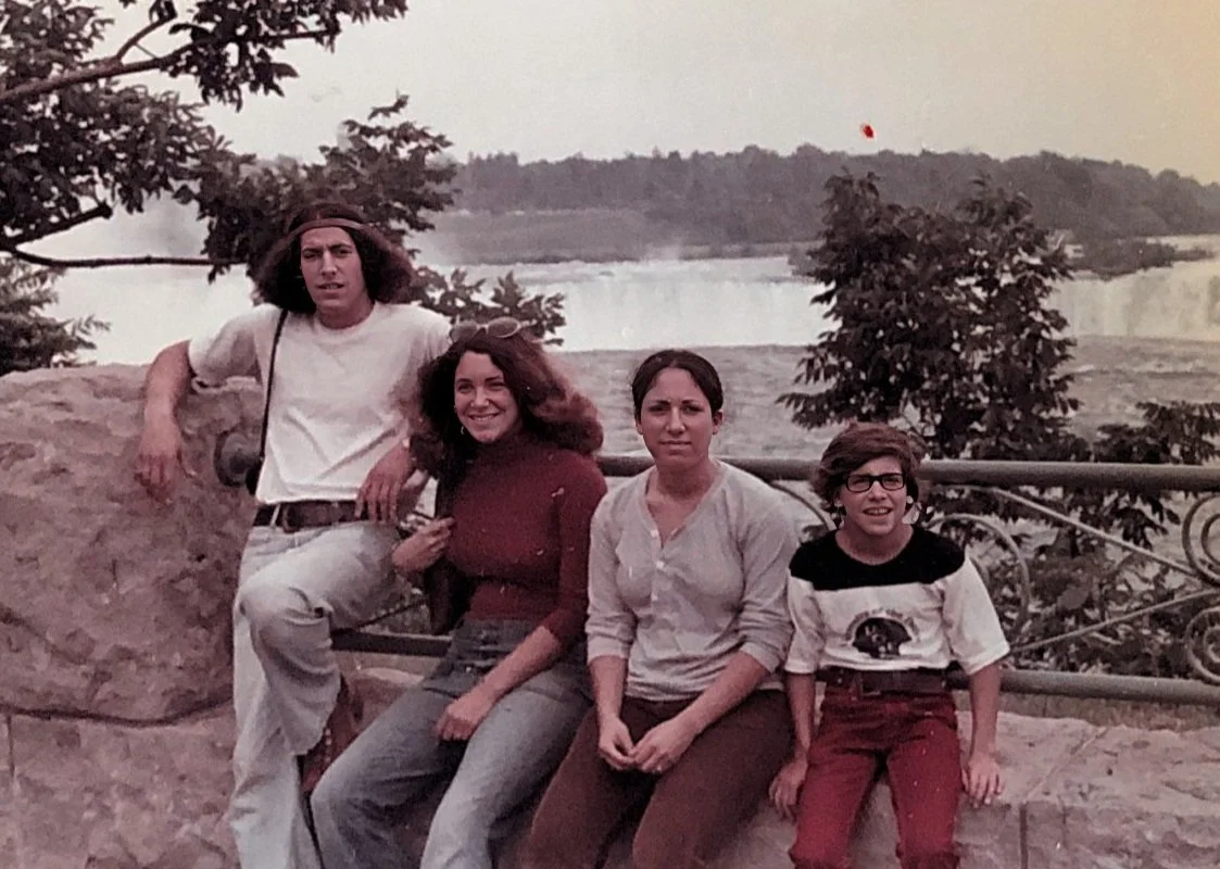 Niagara Falls in 1972 with Jim, Sue, Ann, and me. 