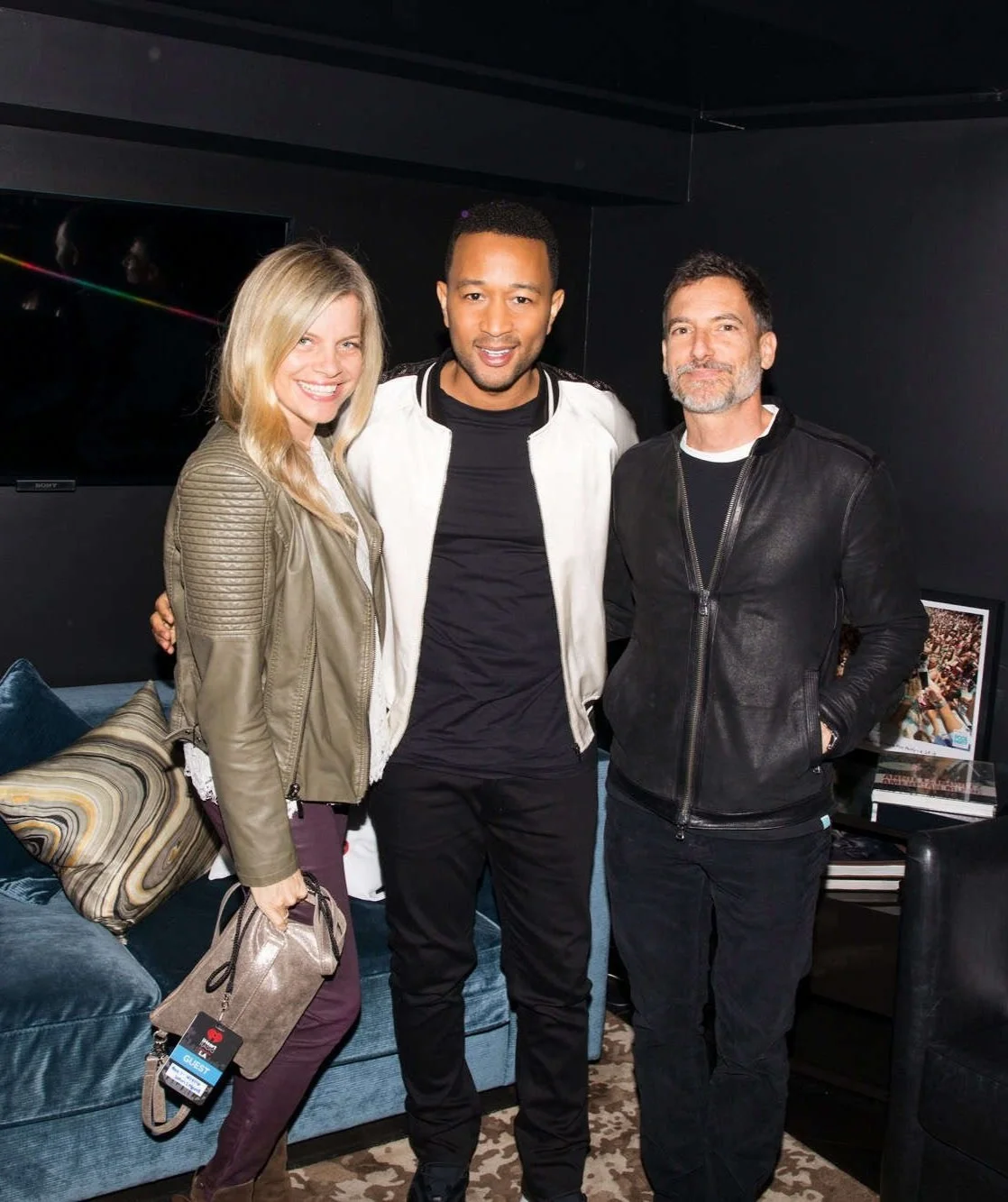 With friend Ashley Turner and John Legend before his concert in Burbank.