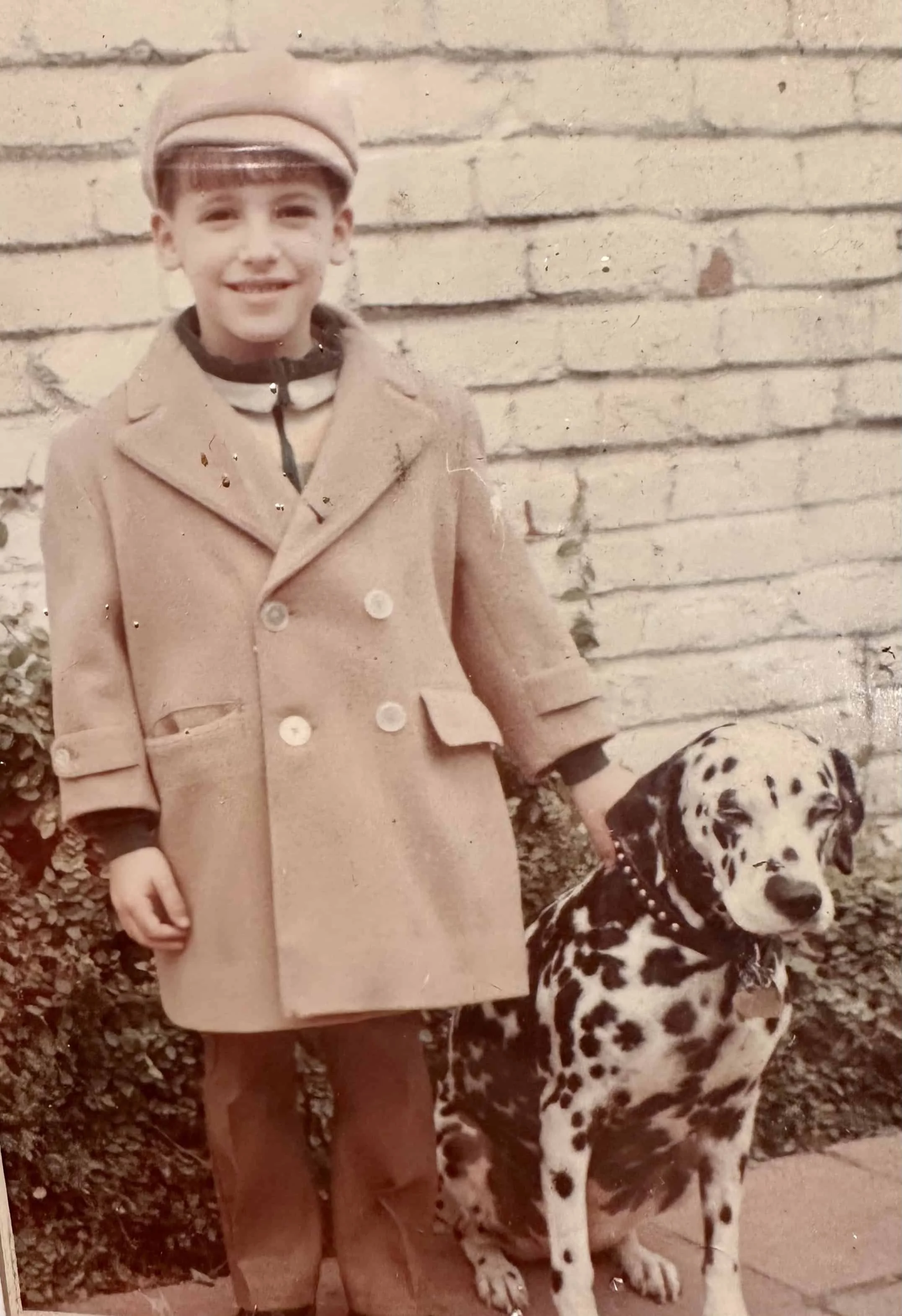 Me as a kid. What a fit, with Dotsy.