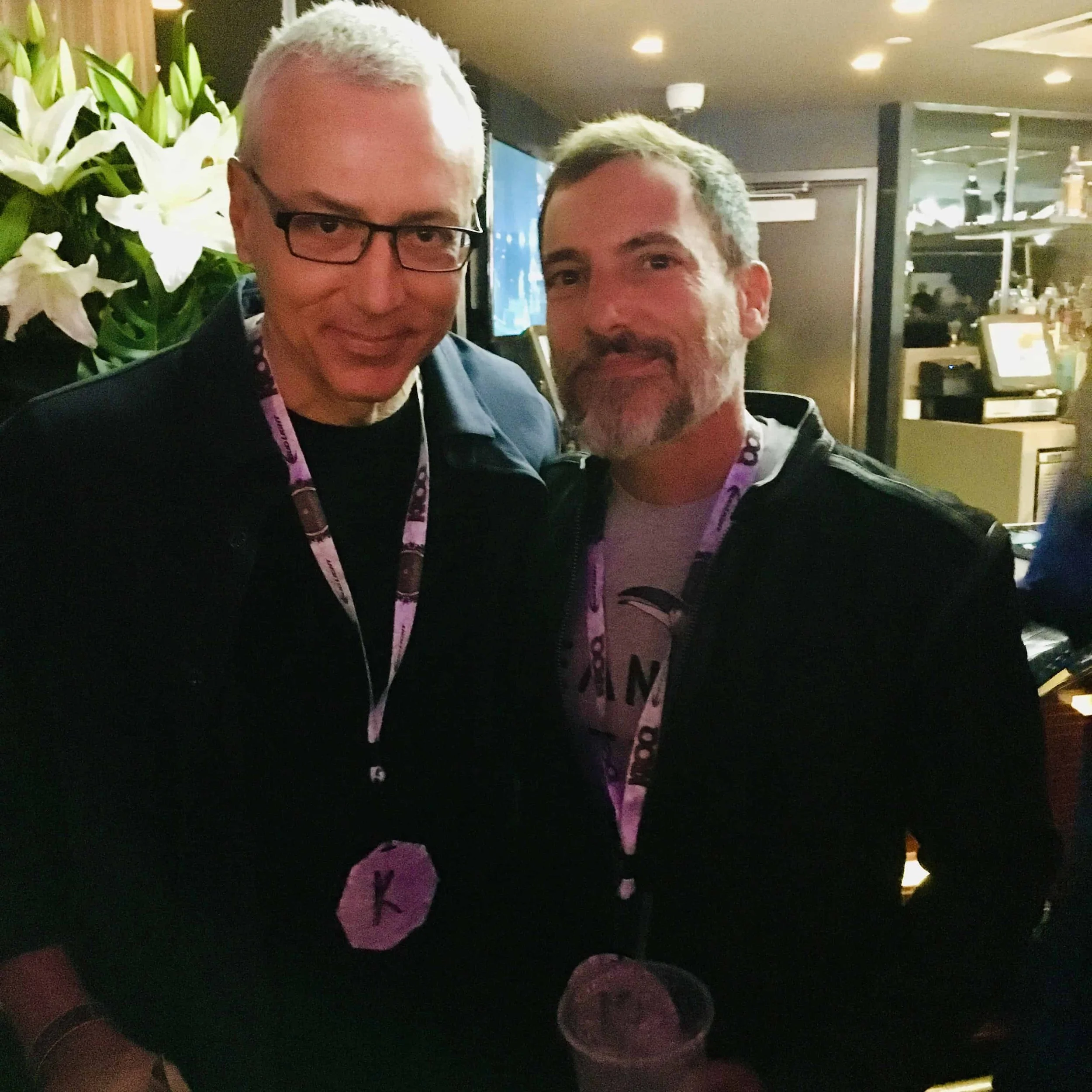 With Dr. Drew Pinsky of Loveline fame.