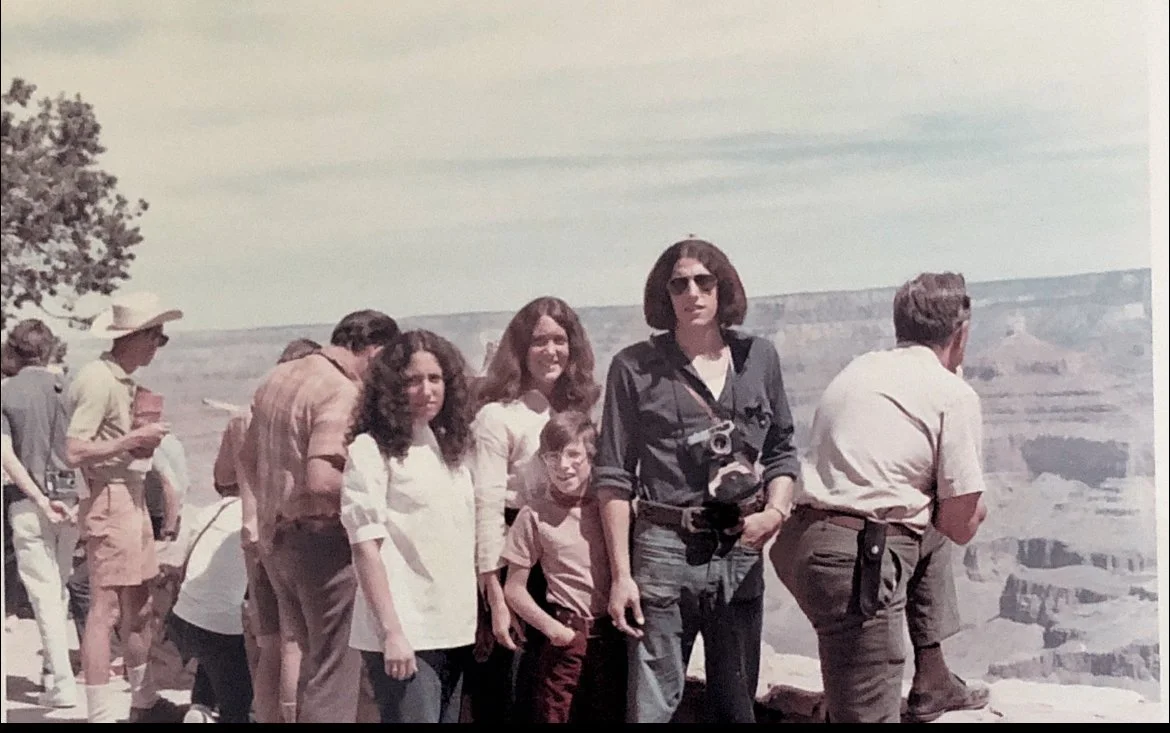 Grand Canyon in 1972 with Ann, Sue, Jim, and me.