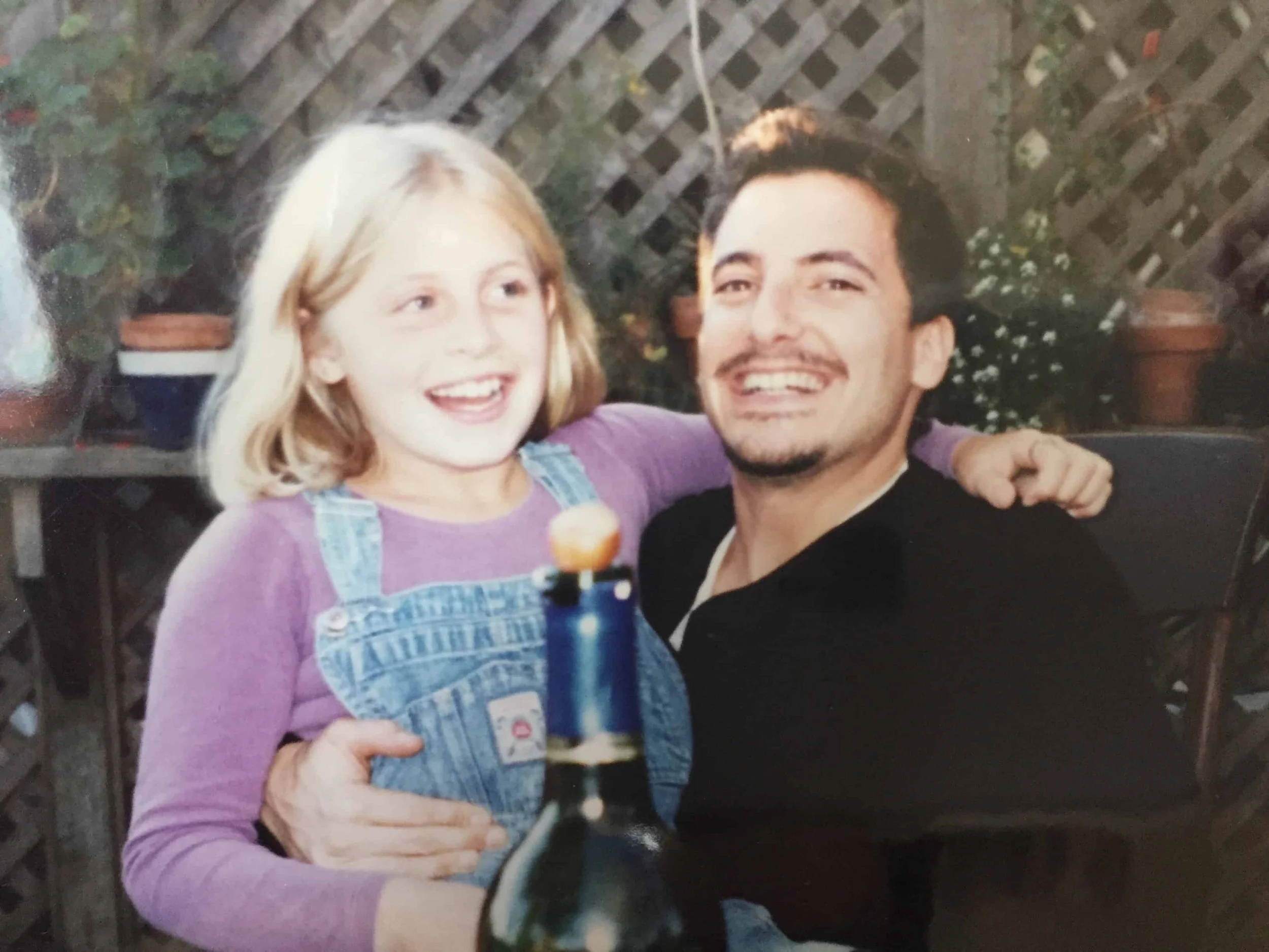 With my young niece, Allison, now 40, enjoying some family time.