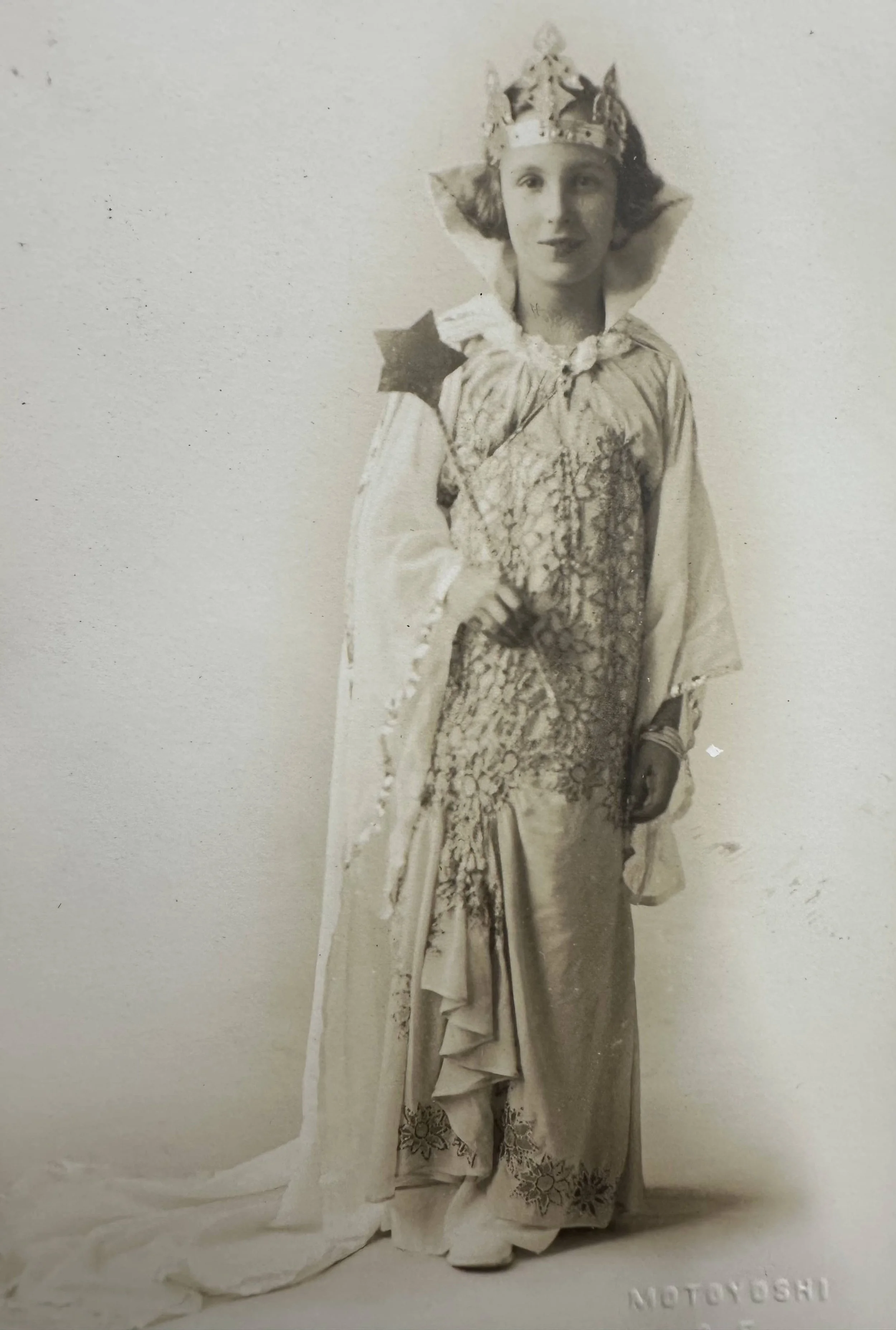 My mom, Carole, as Queen Esther as a child celebrating Jewish Purim.