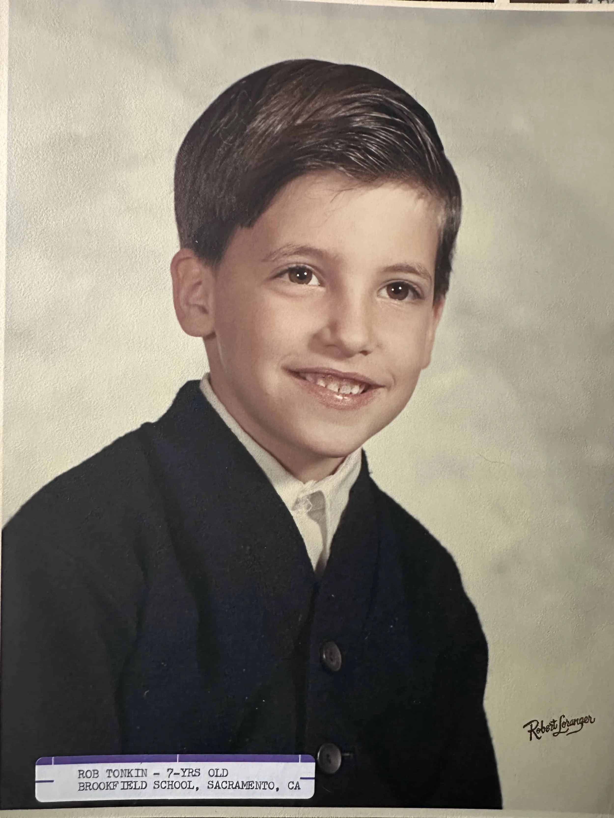 Pre-first grade school picture from the 1960s.