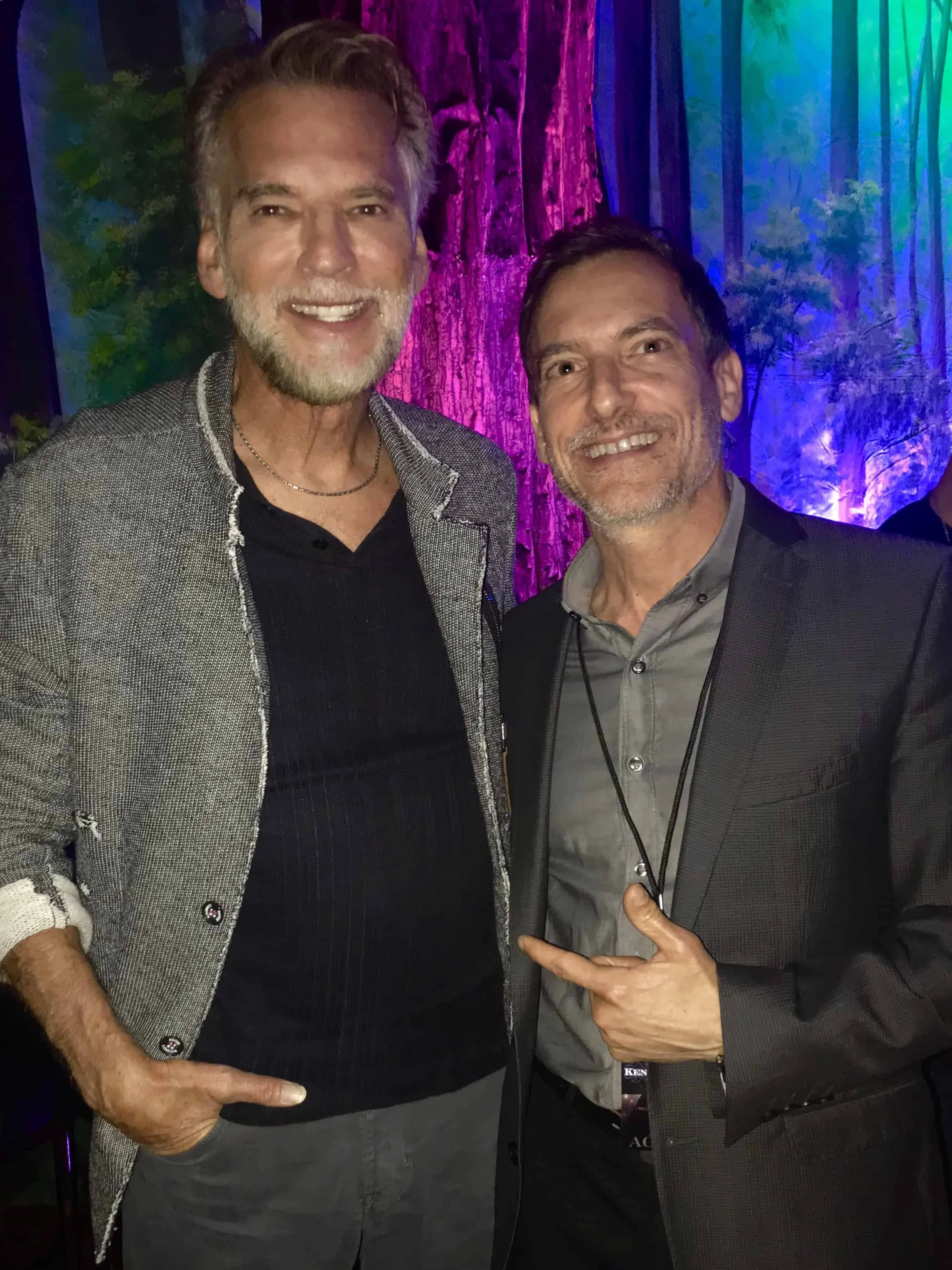 Kenny Loggins and I after an intimate concert I produced for Acura in Napa at a winery.