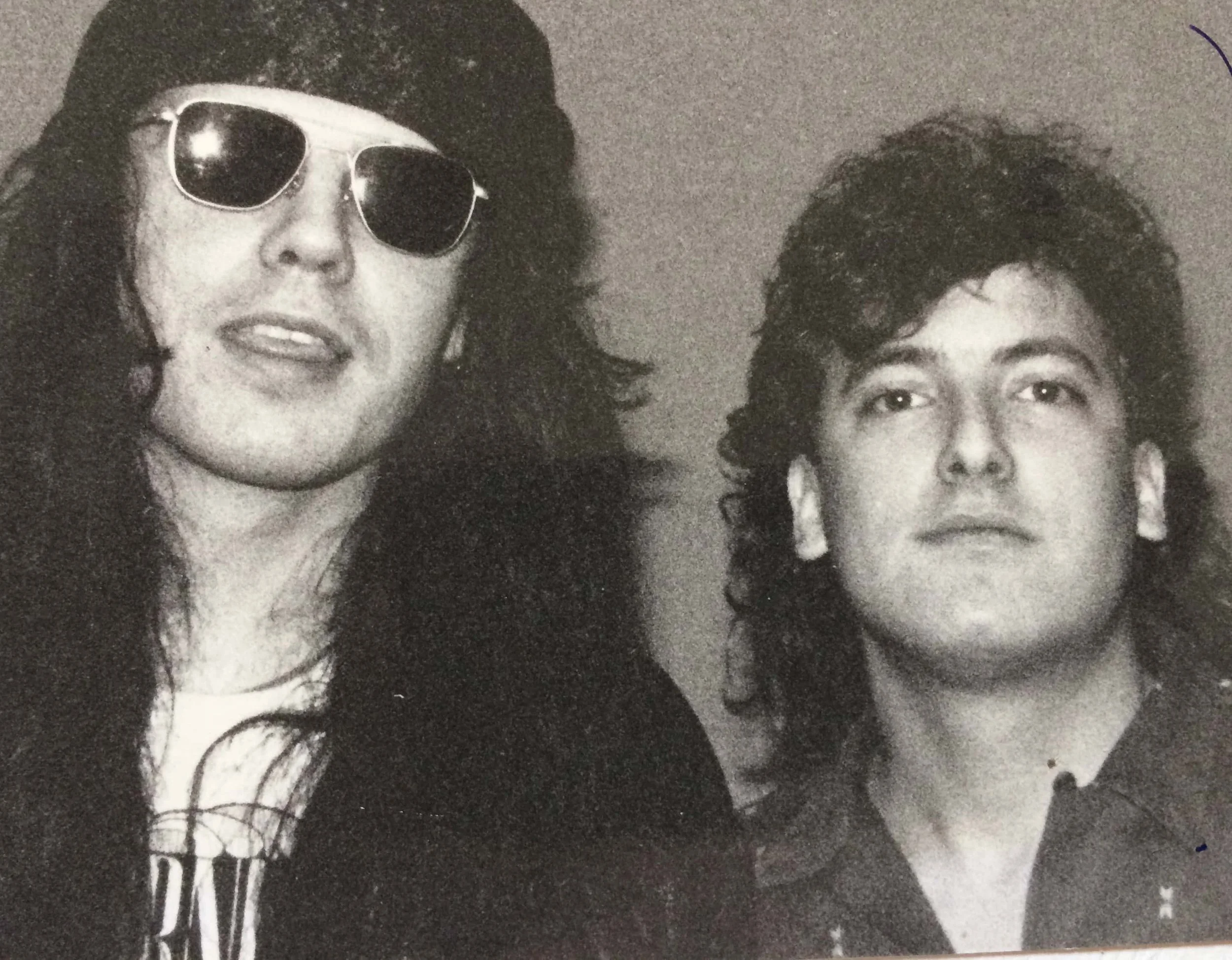 Ian Astbury, lead singer of The Cult with me in the mid-80’s at 91X.