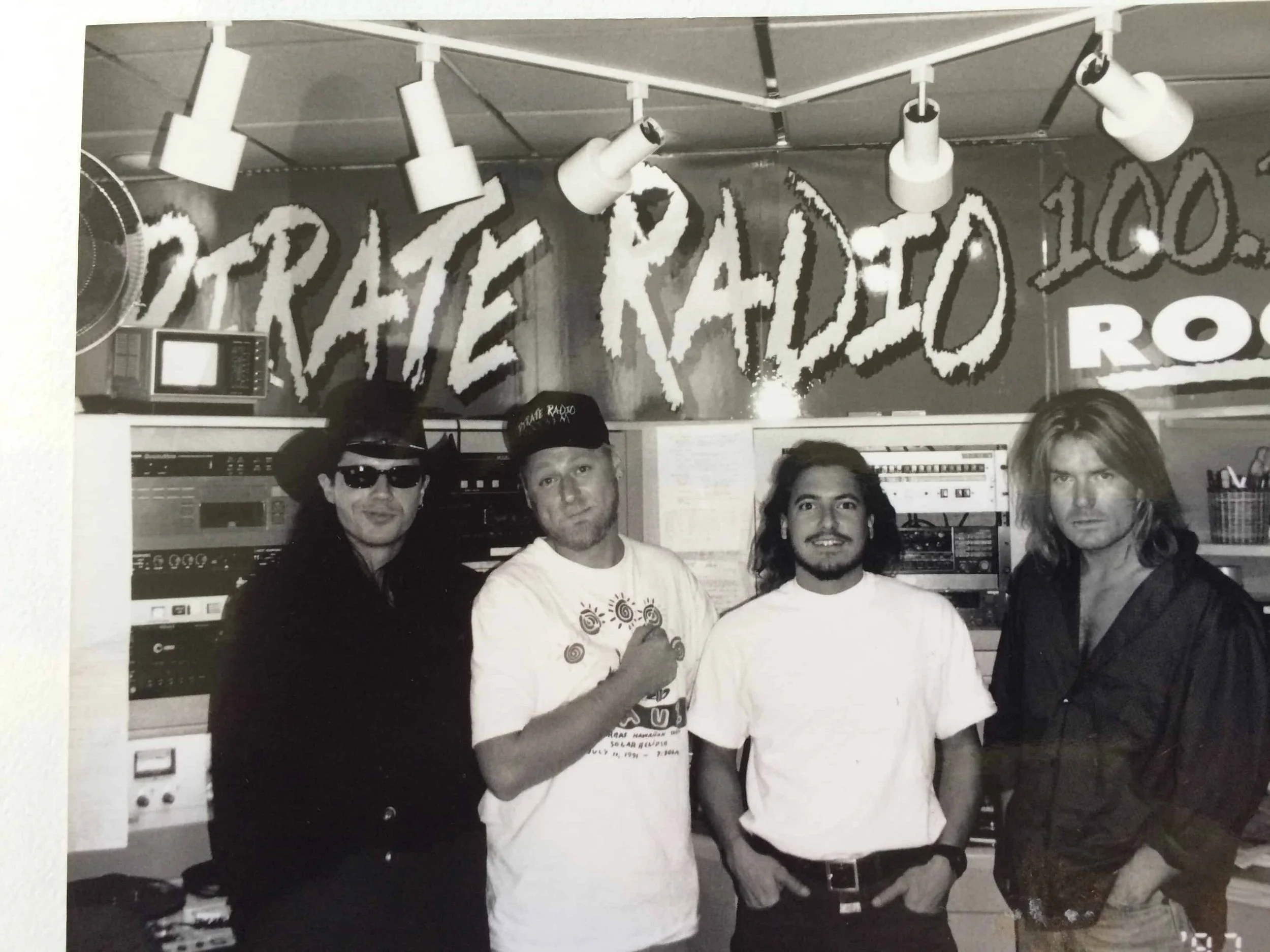 The Cult dropped by Pirate Radio and I got to say hello to Ian Astbury and Billy Duffy.