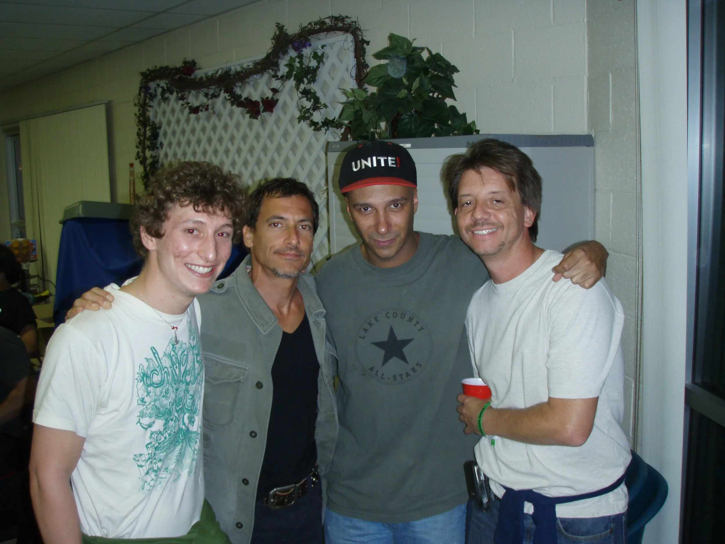 With Tom Morello, my nephew Jess, and Jonathan McHugh.