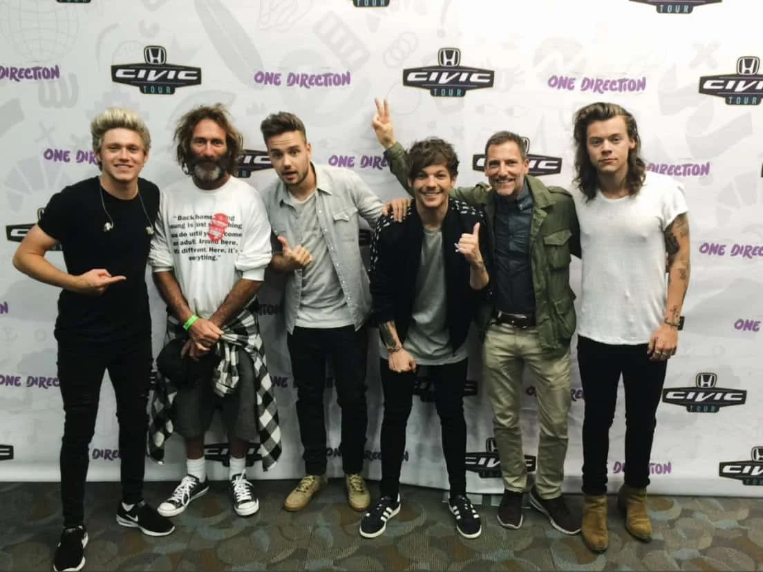 My buddy Jay and I with One Direction at one of their Honda Civic Tour shows.