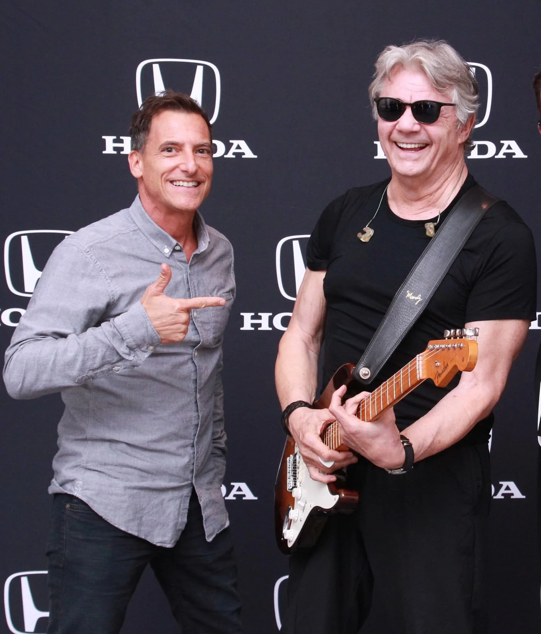Rock guitar legend Steve Miller and I before his show in Chicago for Honda dealers that I produced.