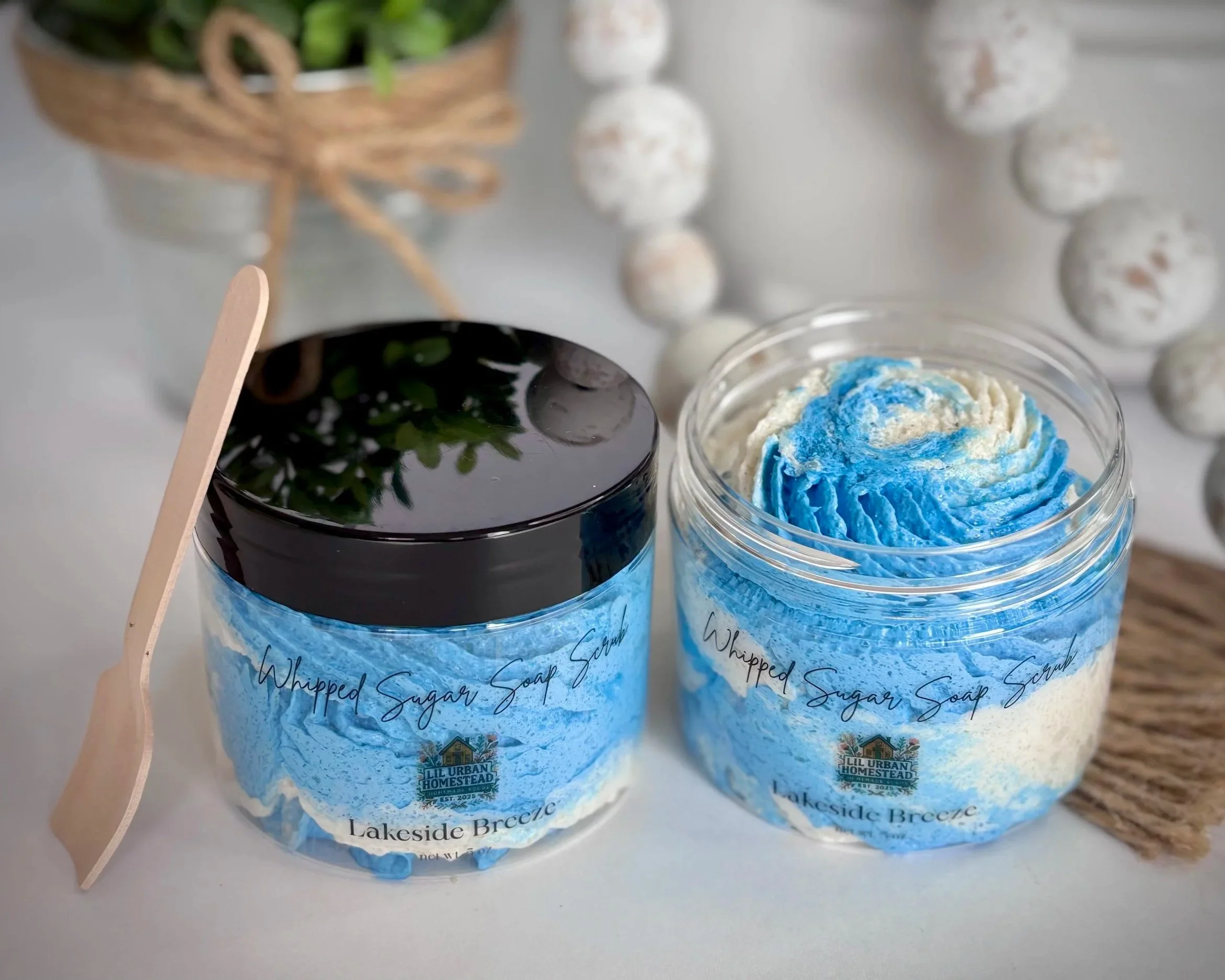 Whipped Sugar Soap Scrub - Lakeside Breeze