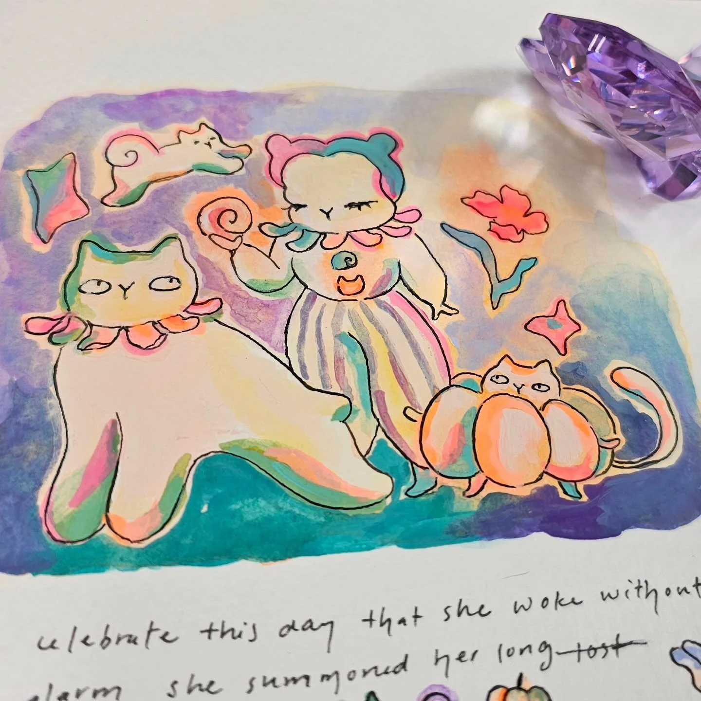 ✎ᝰ. I need a name for her/ them. All I know now is that she can summon them with her shell orb 🐚 and they're called floofy poofys as a collective. Fragments of them have been with me for years🧸ྀ
全体的にはフルーフィープーフィーっていうんだけど,,,一人ずつにまだ名前をつけていません。何年も私のそばに