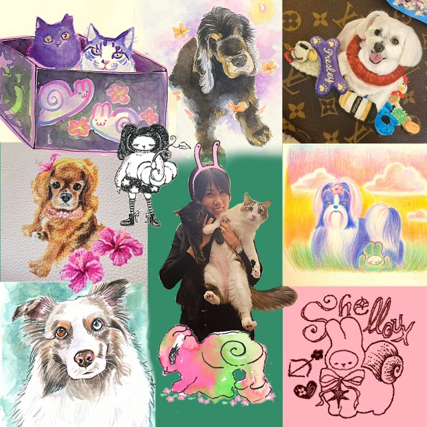 🍏 thank you to everyone who engaged with my work in any way this year :')
a huge thank you to those who commissioned me, trusted me with such meaningful pieces/items, and to the brands that invited me into their spaces for events and collaborations.