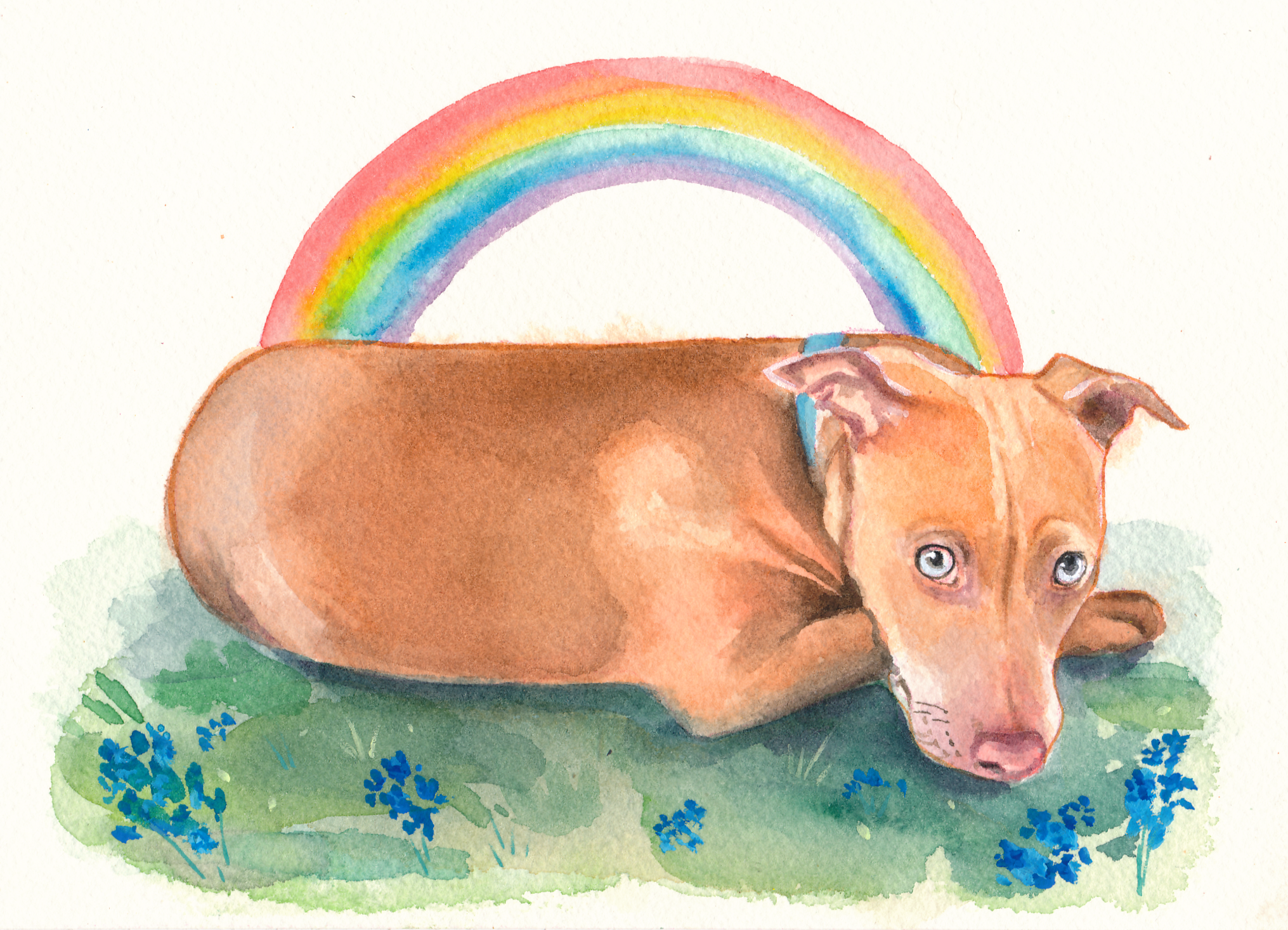 in loving memory 5x7 watercolor