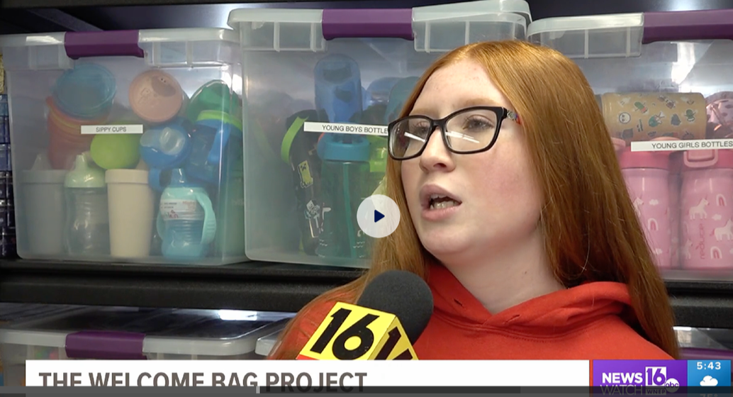 Eagle Scout behind Dwell’s Welcome Bag Project.