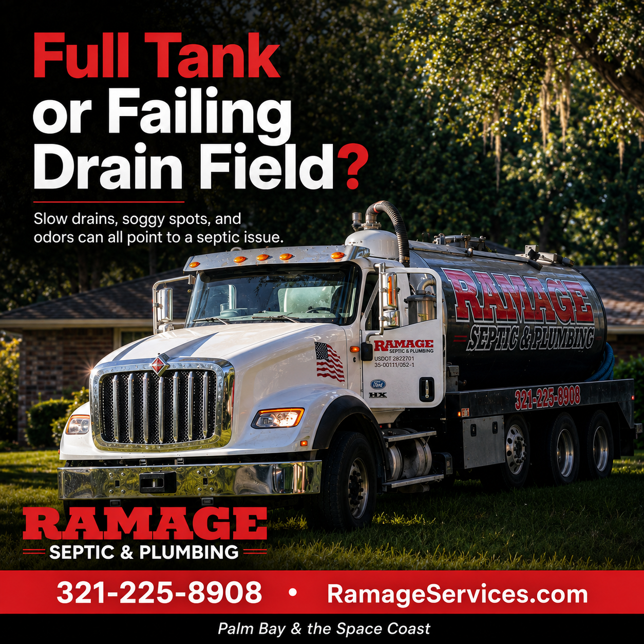 Drain Field Repair Palm Bay FL | Septic Experts