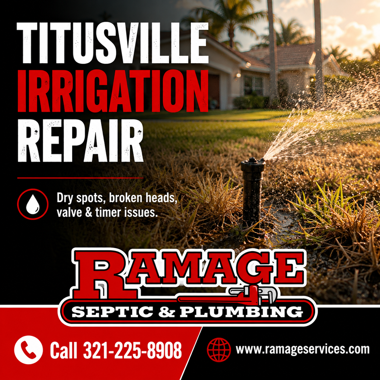 Irrigation Repair Titusville FL | Sprinkler Experts
