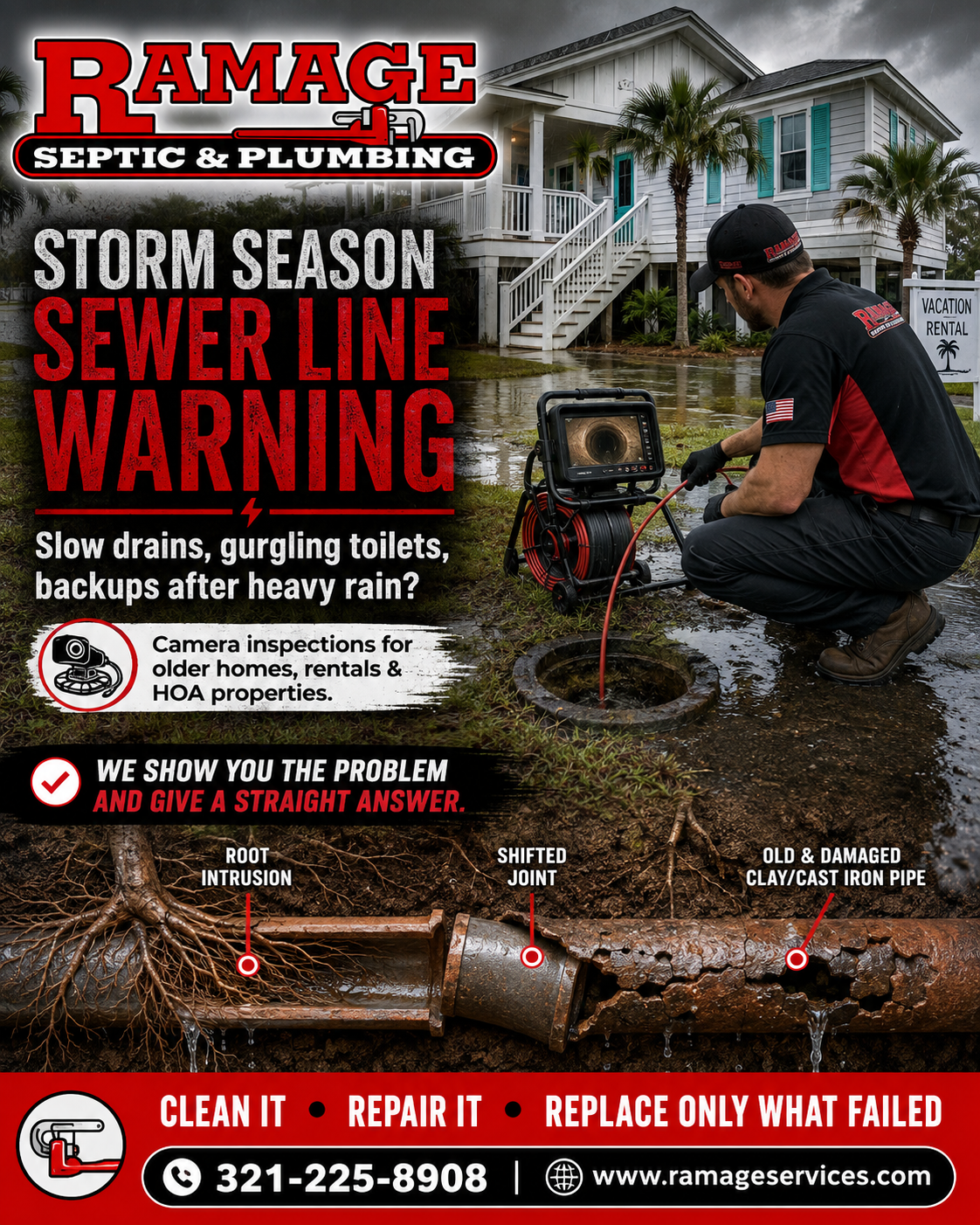Sewer line repair New Smyrna Beach FL: Next Steps