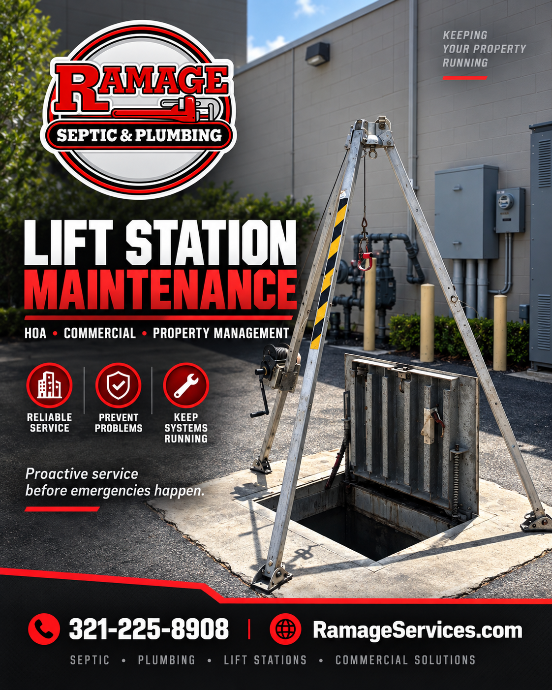 Lift Station Maintenance Melbourne FL | HOA &amp; Commercial Care