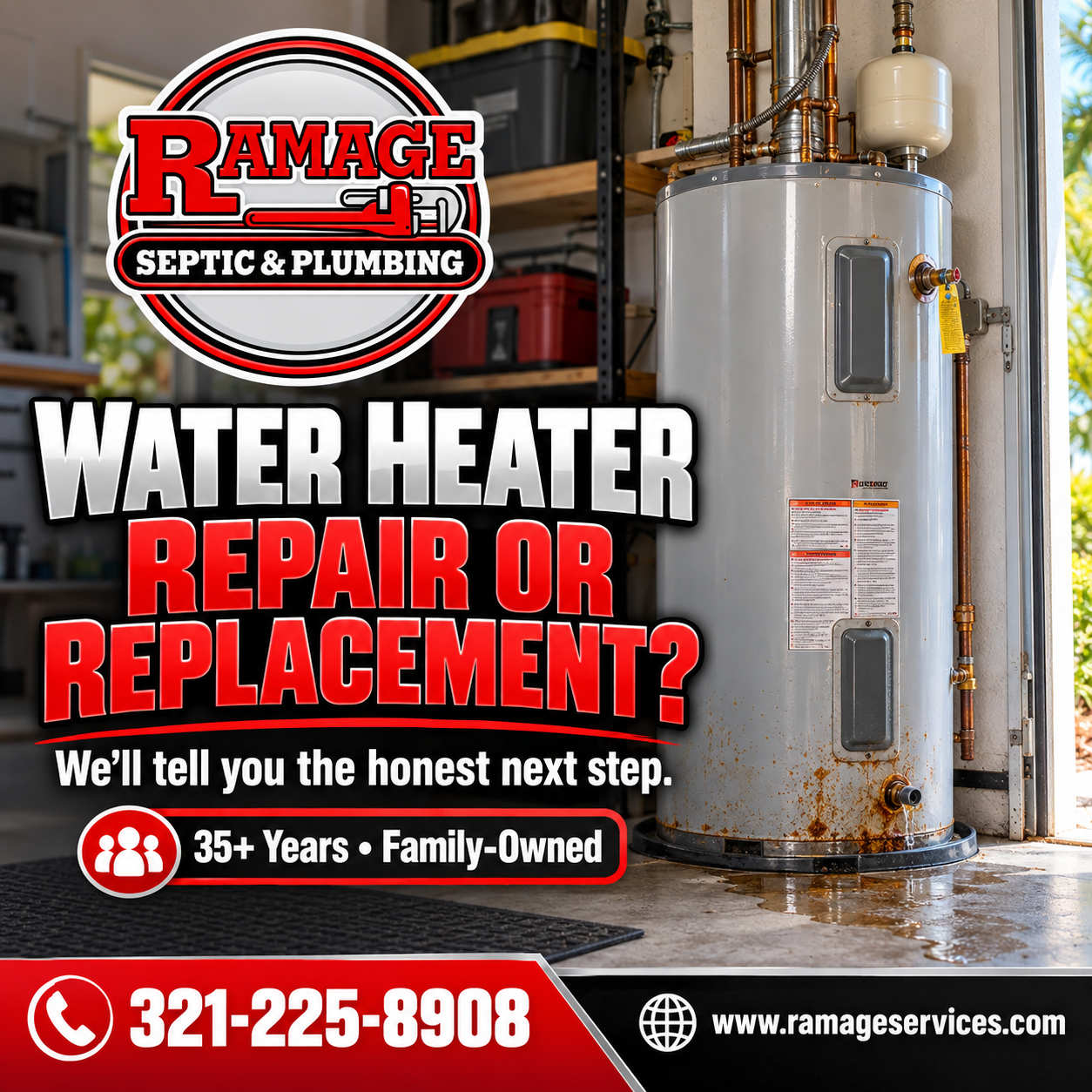 Water Heater Replacement Palm Bay FL | Repair or Replace