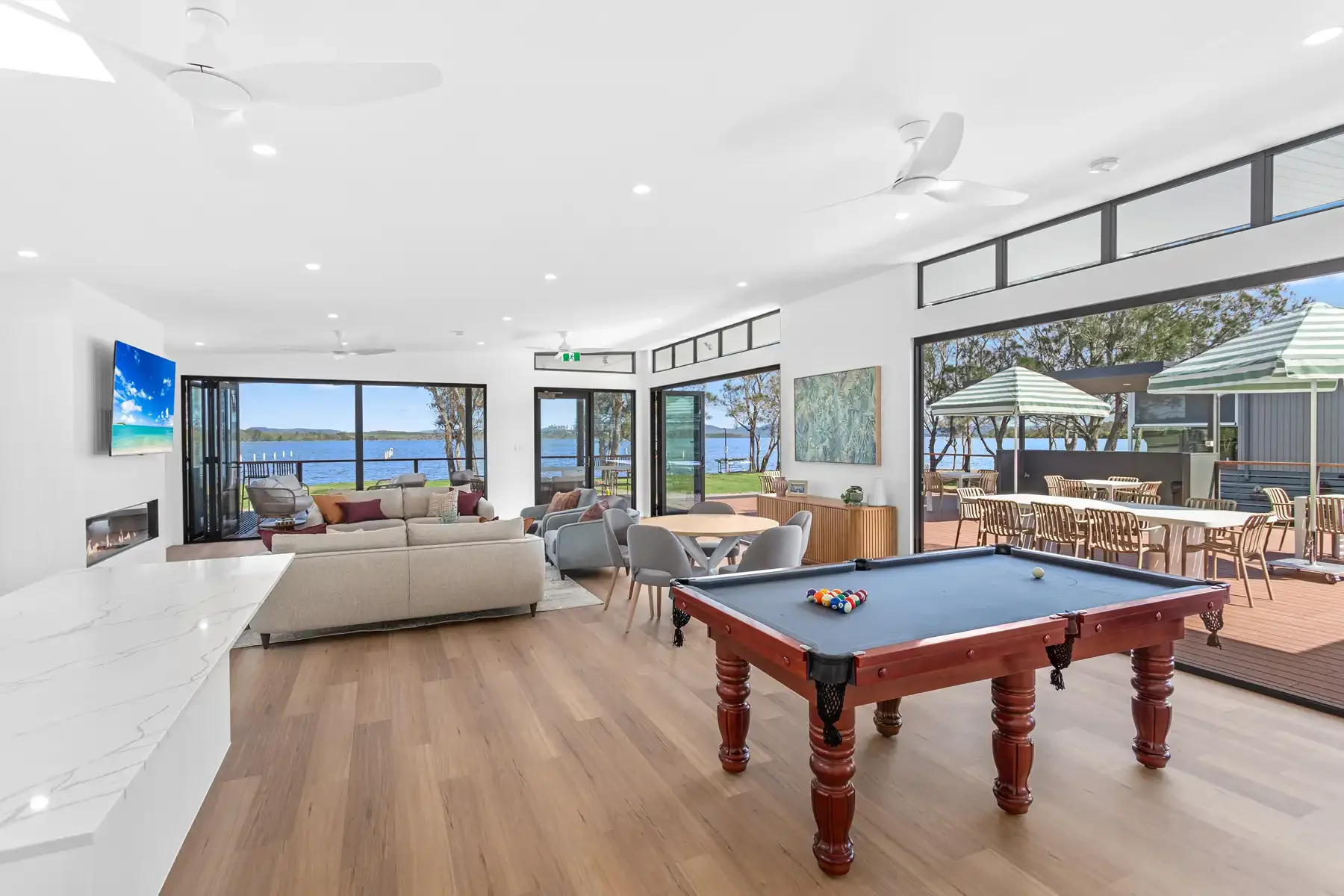community centre - billiards table wide view.webp