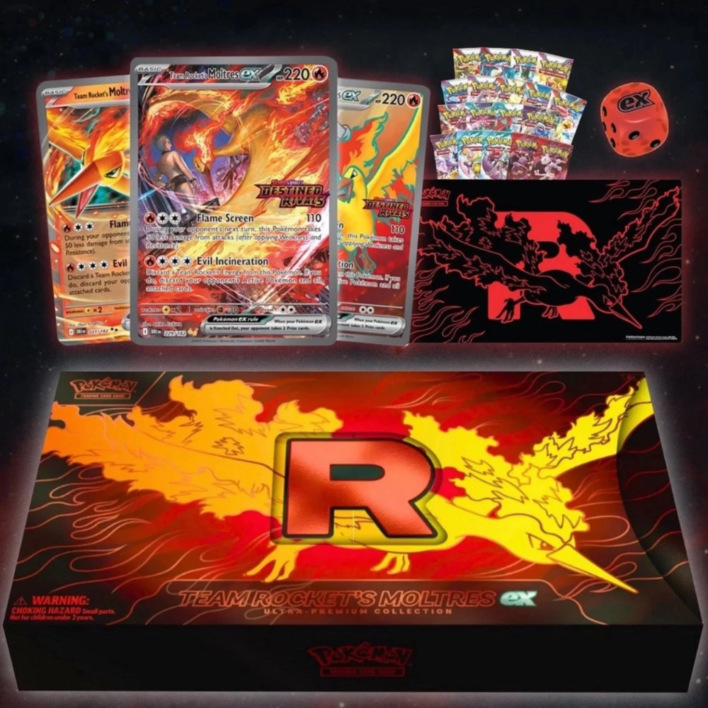 Team Rocket's Moltres ex Ultra Premium Collection